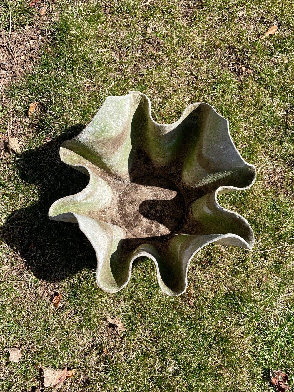 Willy Guhl Mouchoir Planter in Natural Unfinished Surface 1