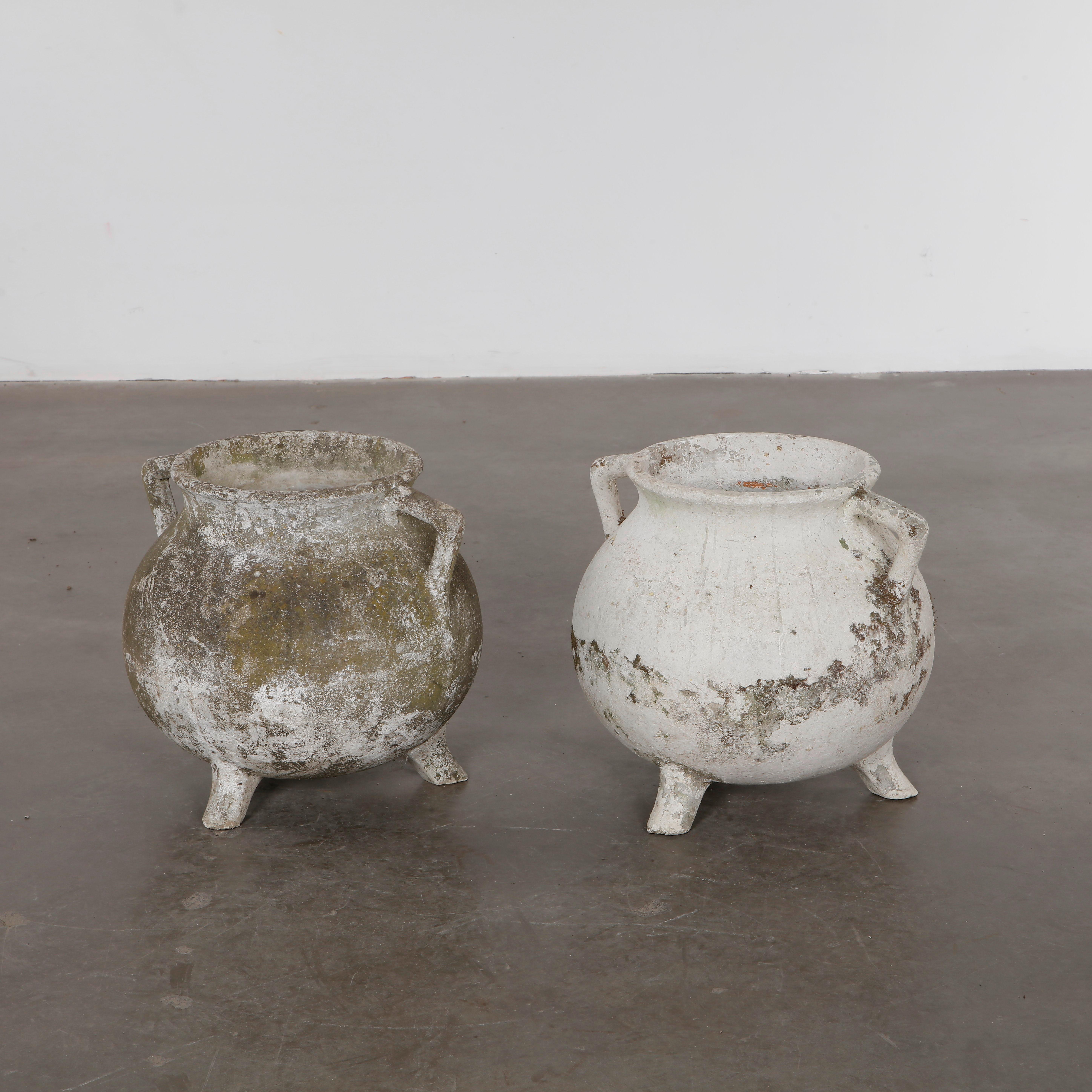 Swiss Willy Guhl, Pair of Cauldron Planters, 1960s For Sale