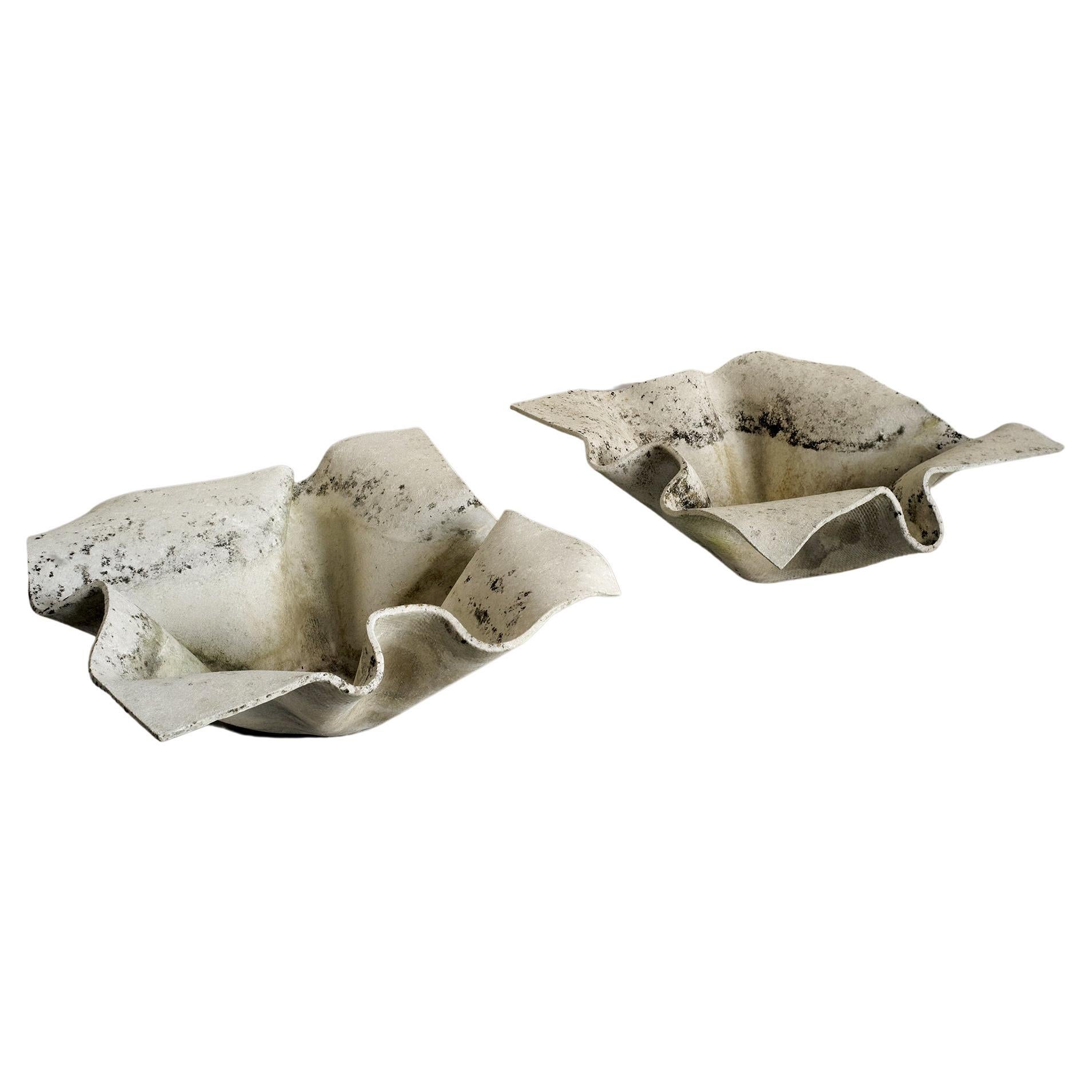 Willy Guhl, Pair of "Elephant ear" planters, Switzerland 1954 For Sale