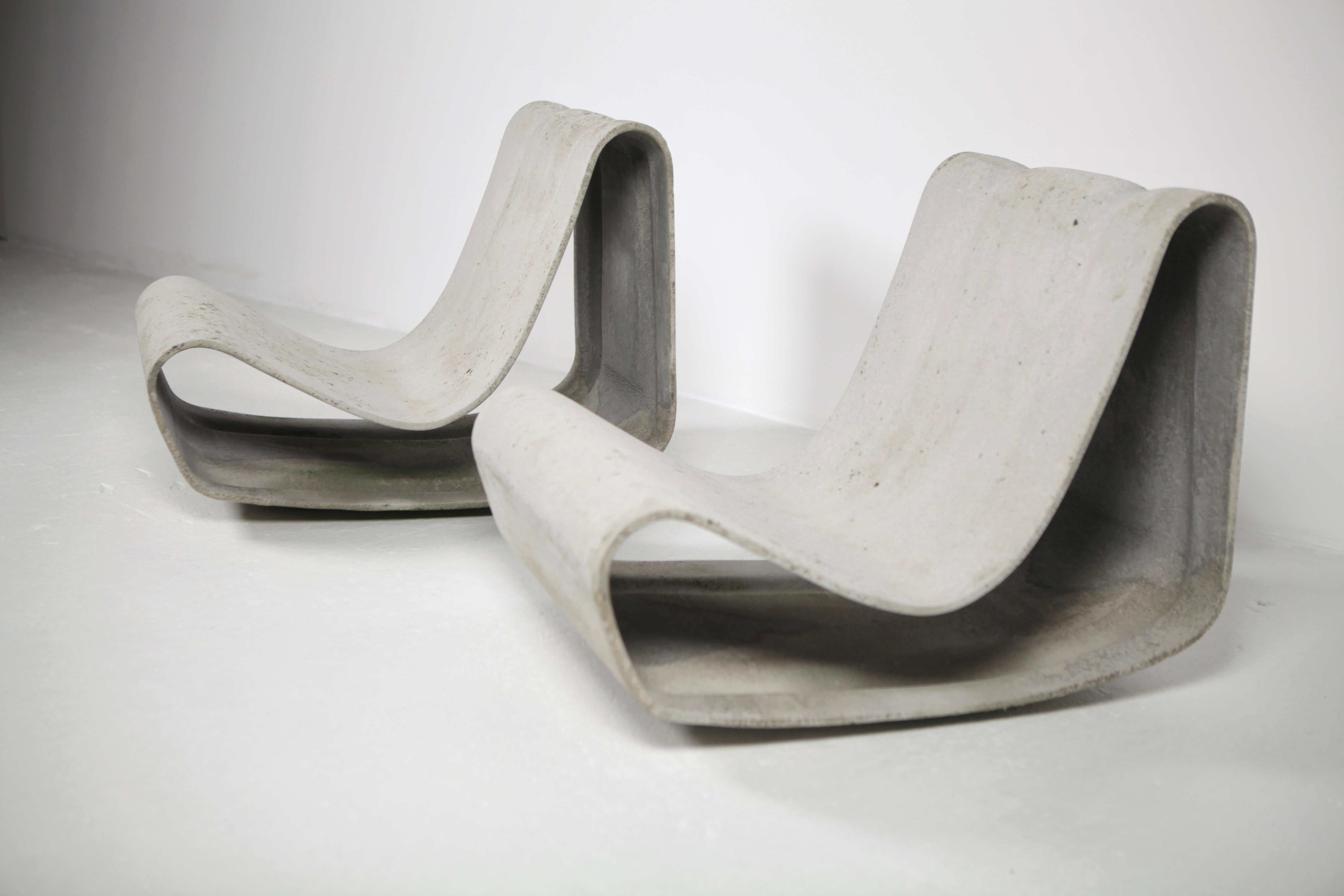 concrete loop chair