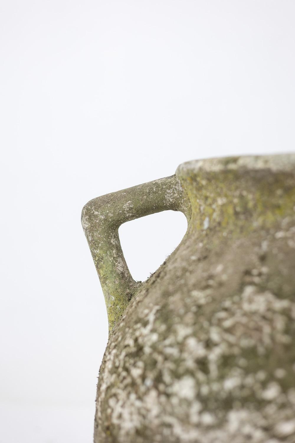 Willy Guhl Pair of “pot” planters in fiber cement. 1950s For Sale 7