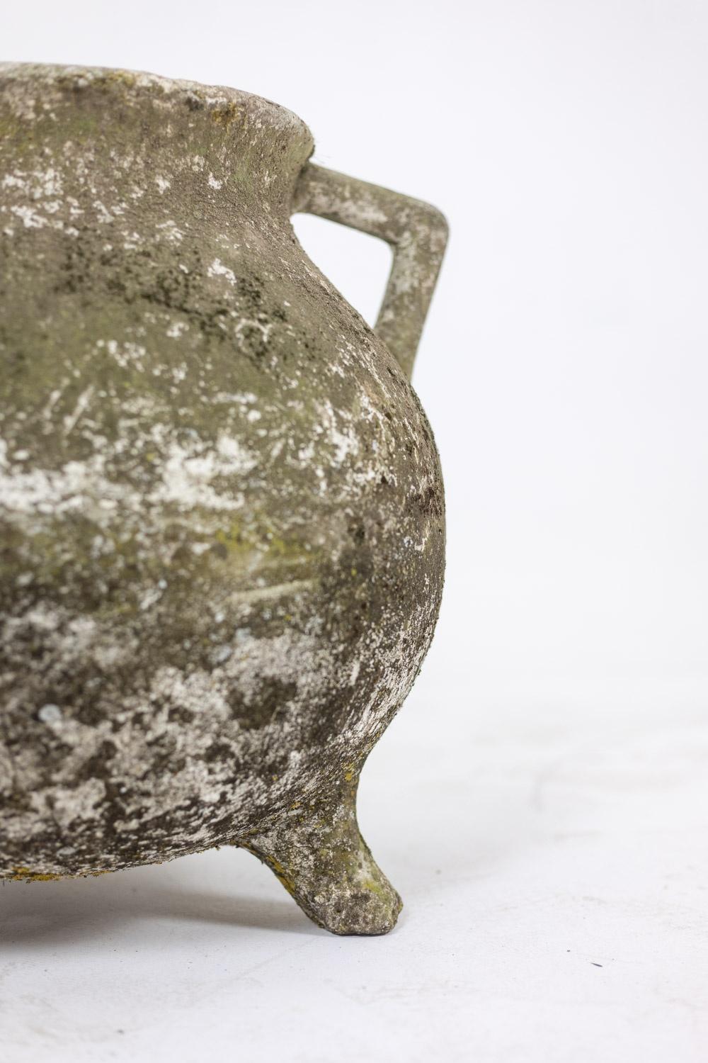 Willy Guhl Pair of “pot” planters in fiber cement. 1950s For Sale 9