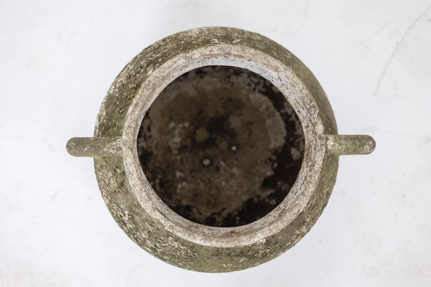 Willy Guhl Pair of “pot” planters in fiber cement. 1950s For Sale 11