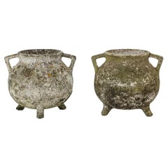 Willy Guhl Pair of “pot” planters in fiber cement. 1950s
