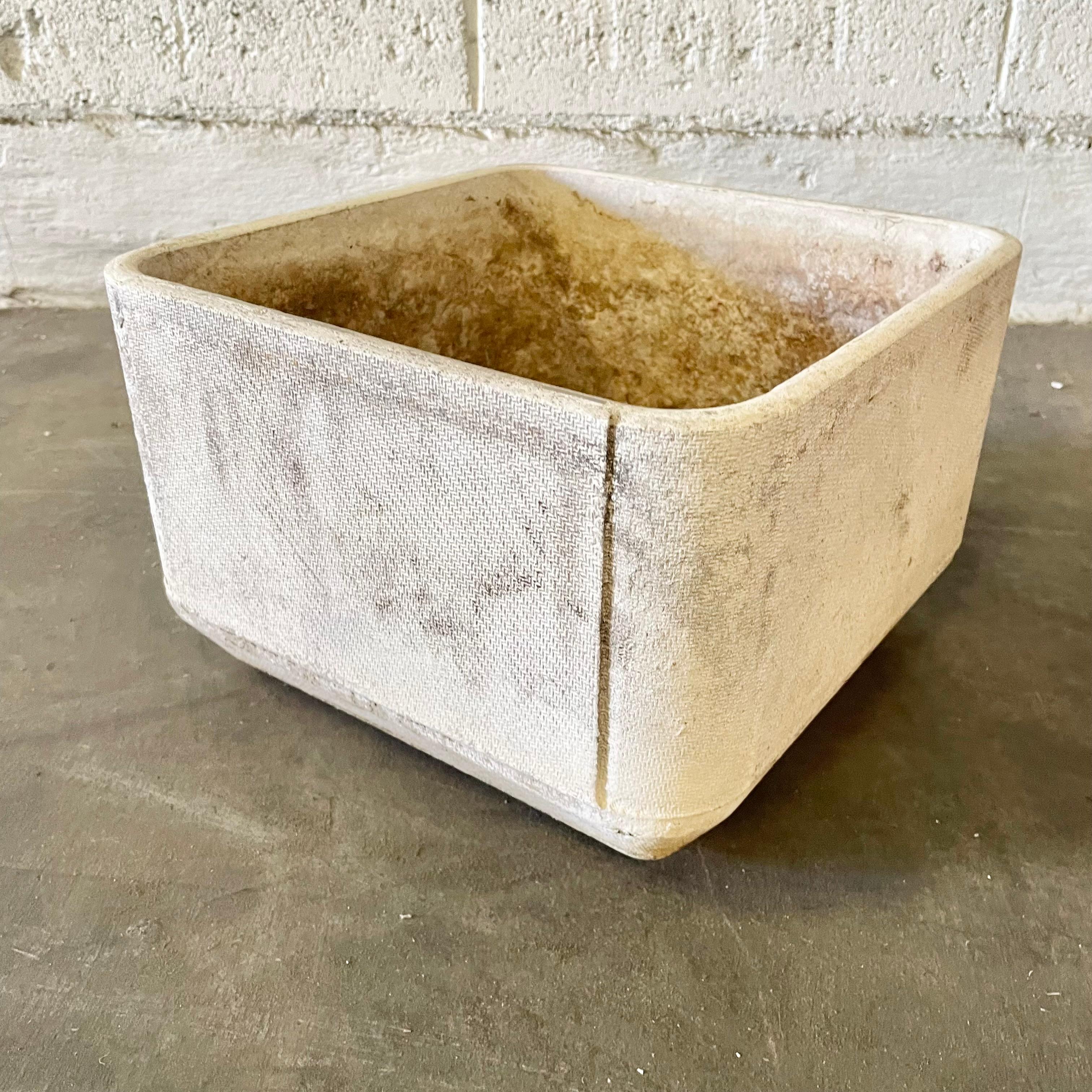 Cement Willy Guhl Petite Cube Planter, 1970s Switzerland For Sale