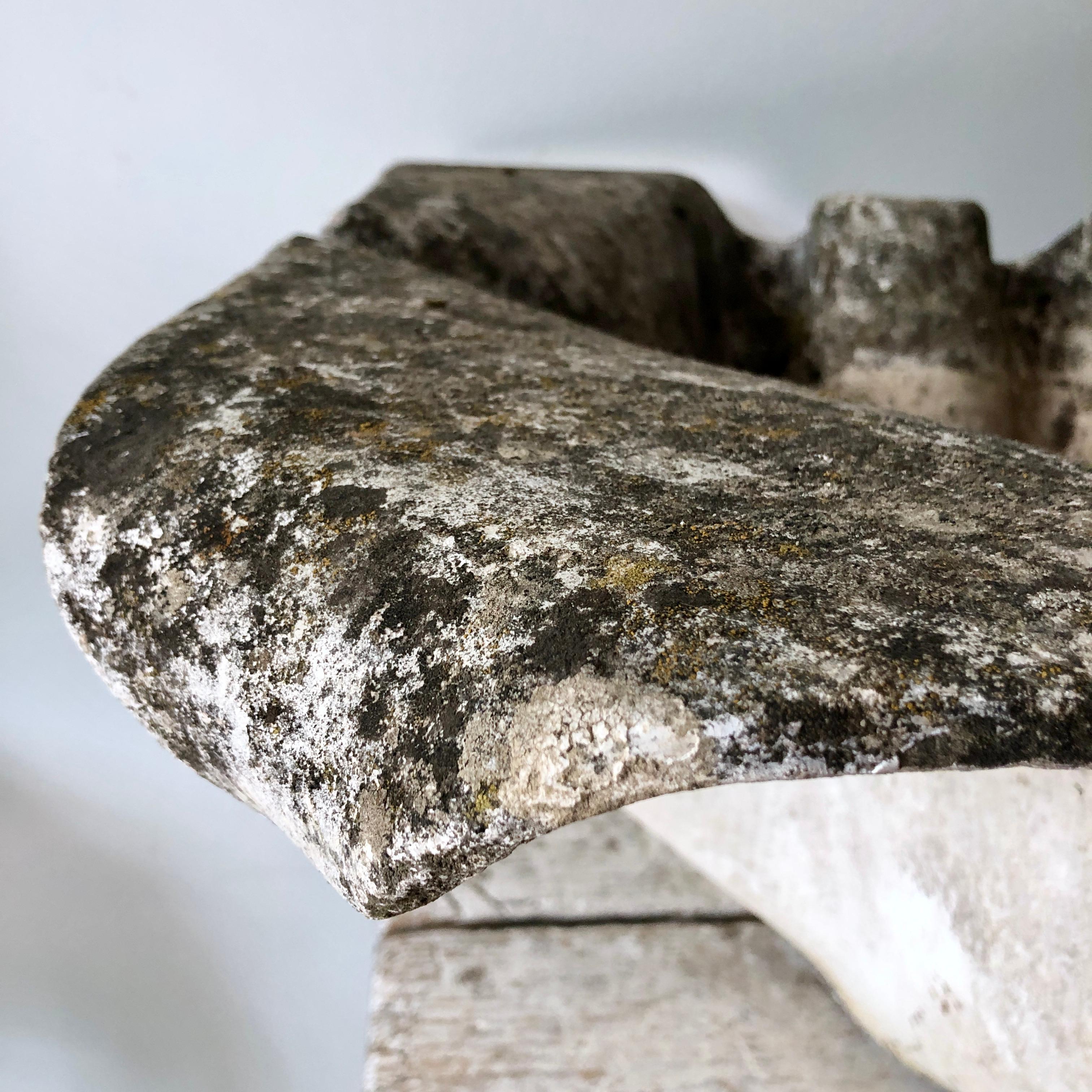 Cement Willy Guhl Planter/Oreille d’ÉLéphant Planter