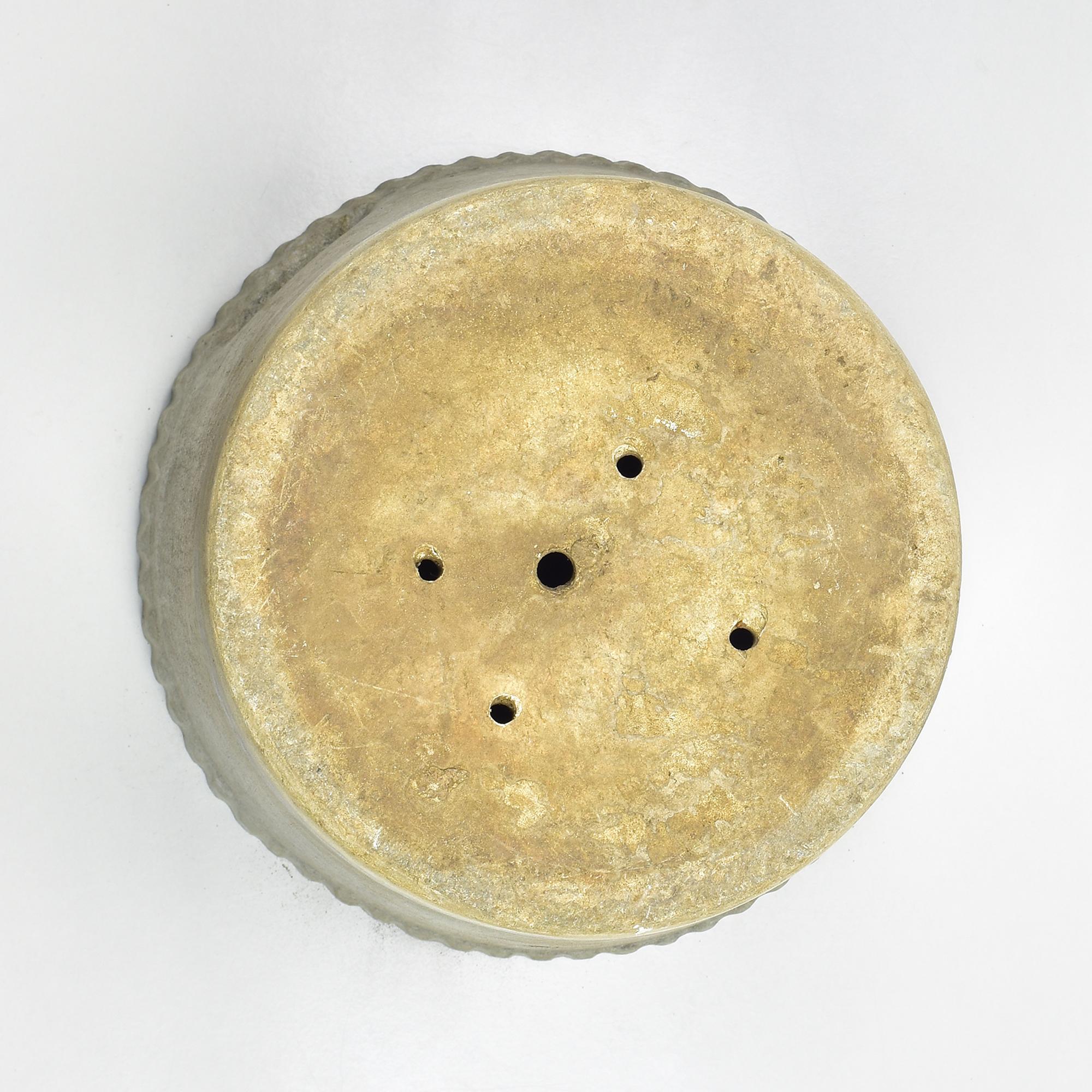 Cement Willy Guhl Planter with Coaster for Eternit, Mid-Century Modern Design For Sale