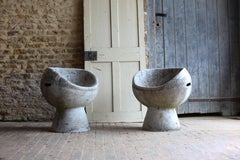 Willy Guhl Pod Chair, Concrete, 1960s, Swiss