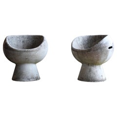 Sedia a baccello Willy Guhl, Calcestruzzo, 1960, Svizzera