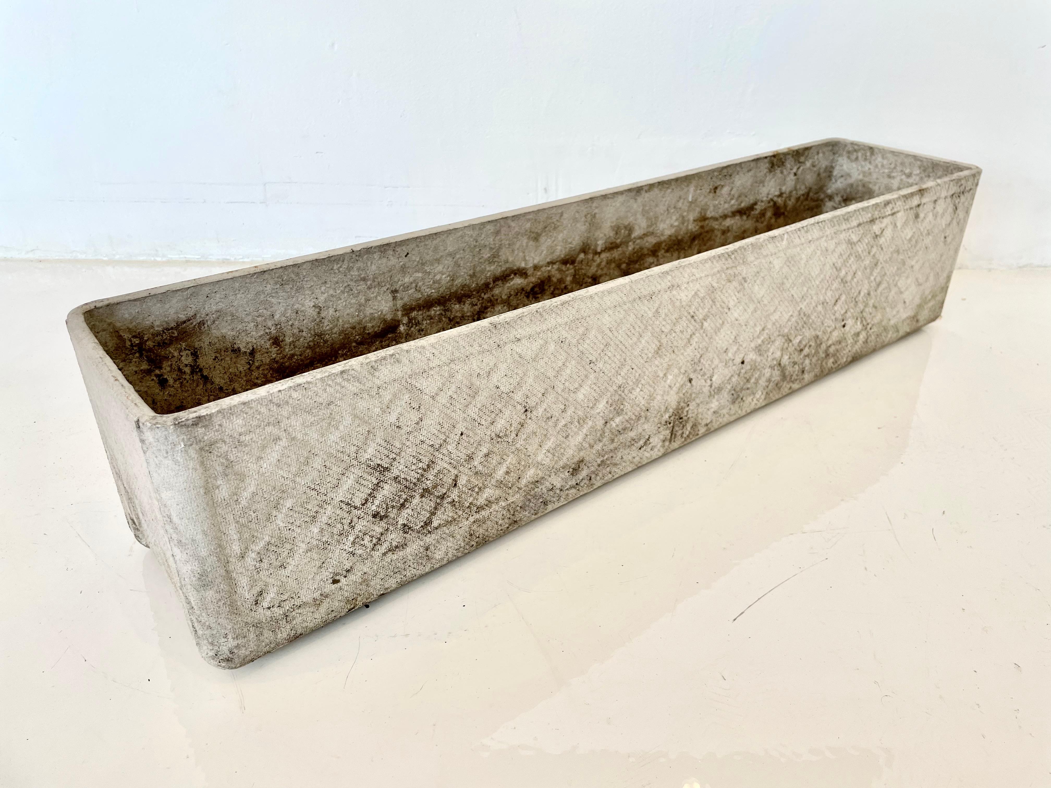 Concrete trough planters by Swiss architect Willy Guhl. Just under 32