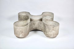 Willy Guhl, Rare & Large Shamrock Shaped Planter in Concrete, 1960s