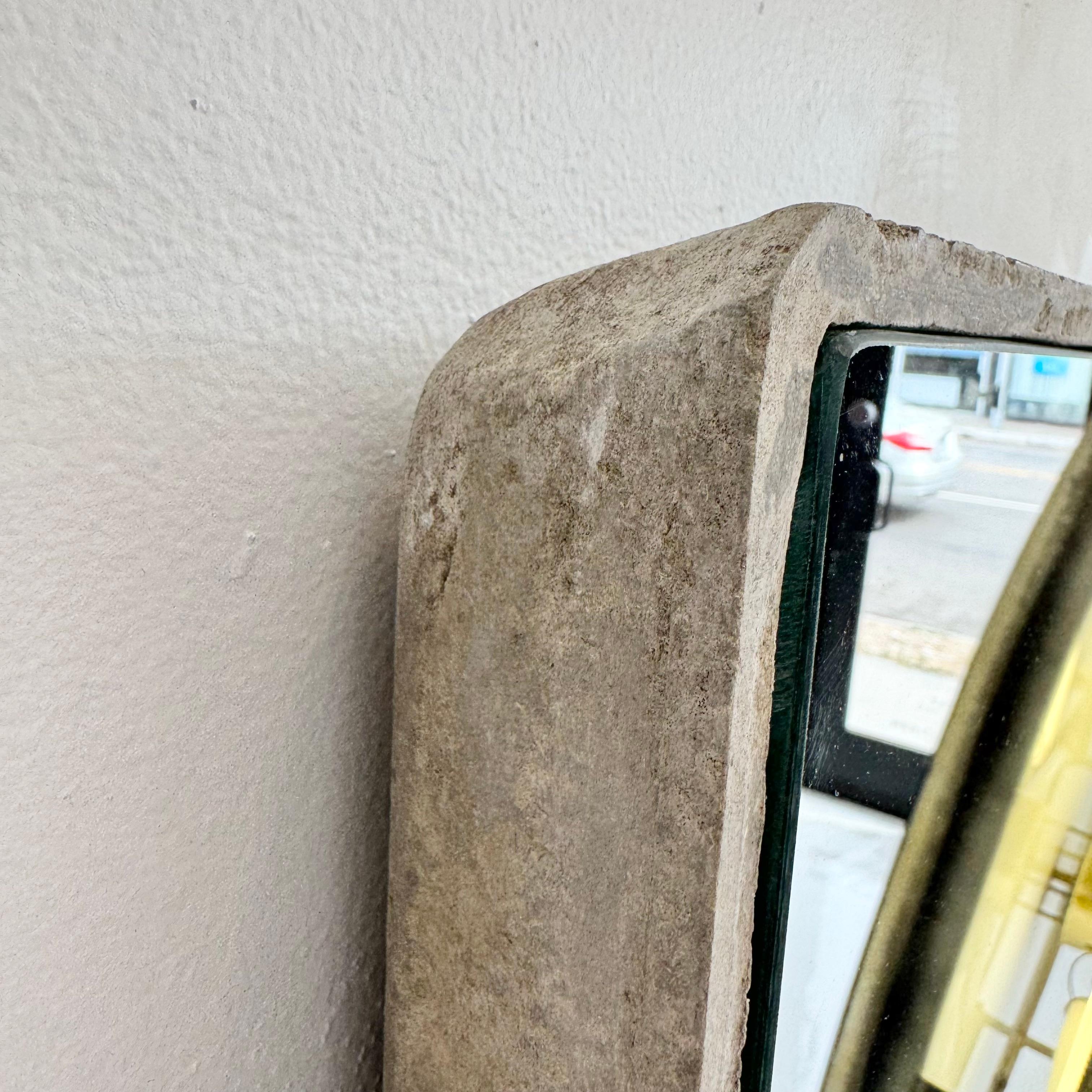 Willy Guhl Rectangular Concrete Mirror, 1960s Switzerland en venta 1