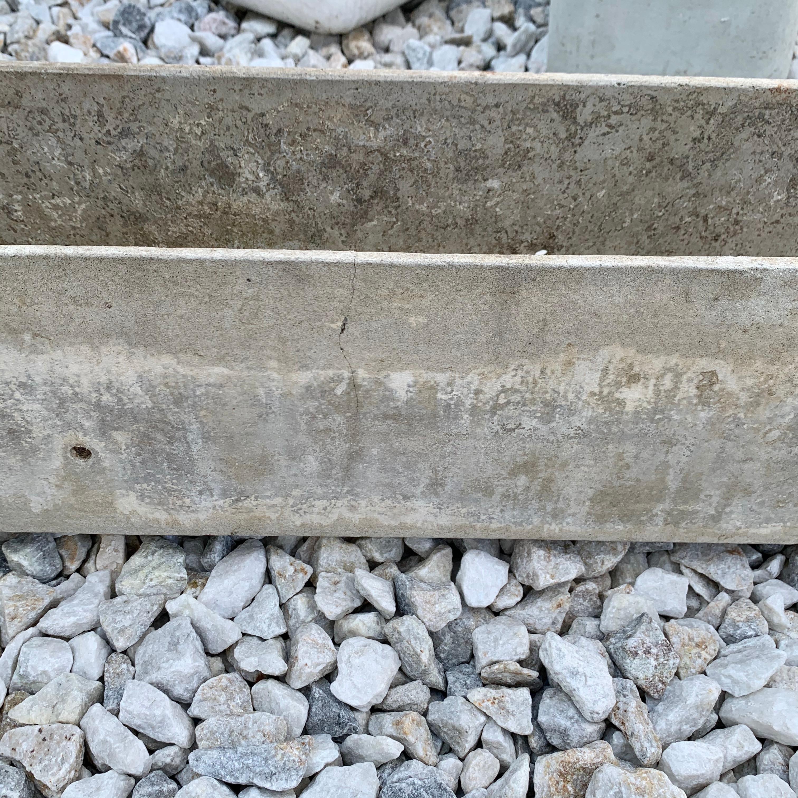 Swiss Willy Guhl Rectangular Concrete Planter