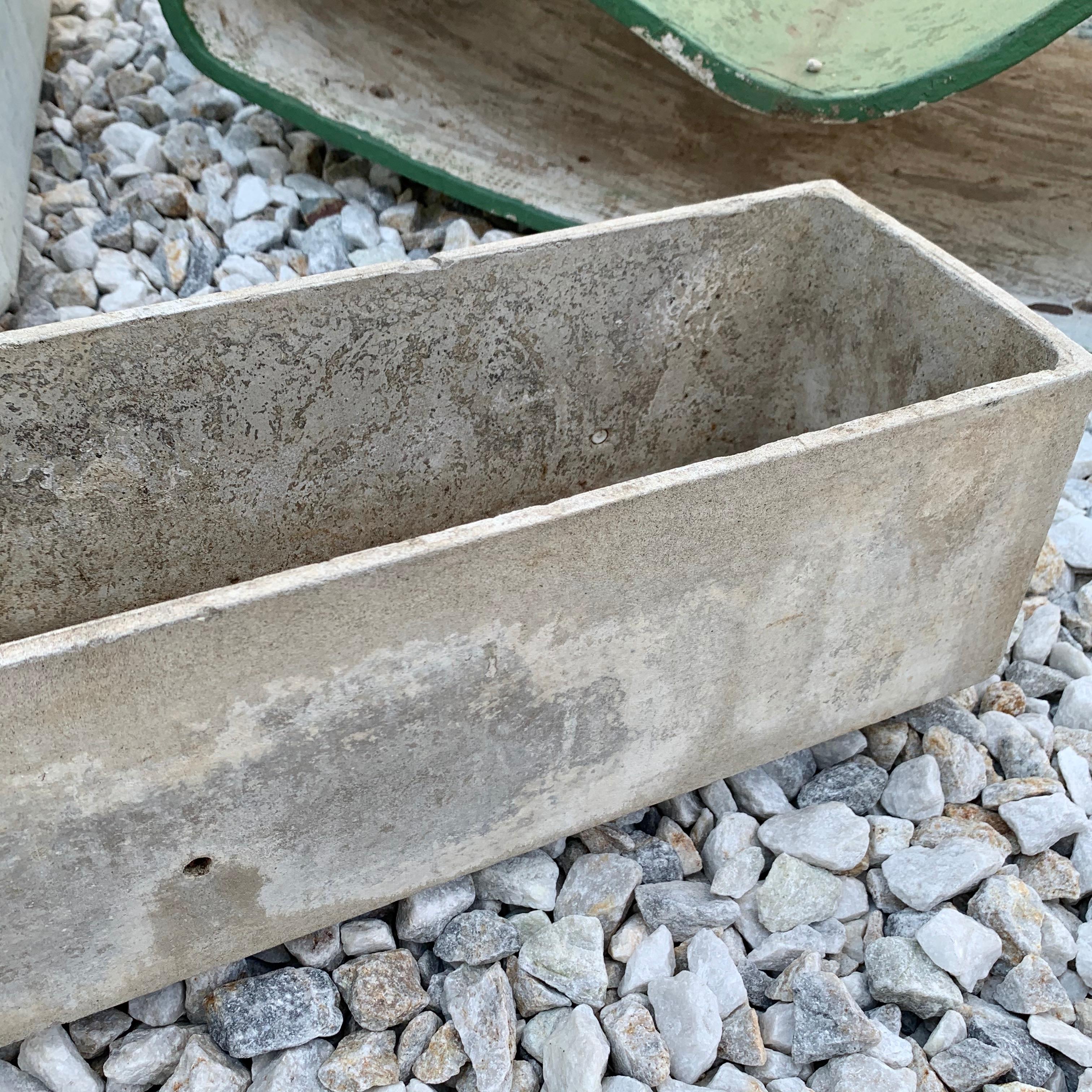 Willy Guhl Rectangular Concrete Planter In Good Condition In Los Angeles, CA