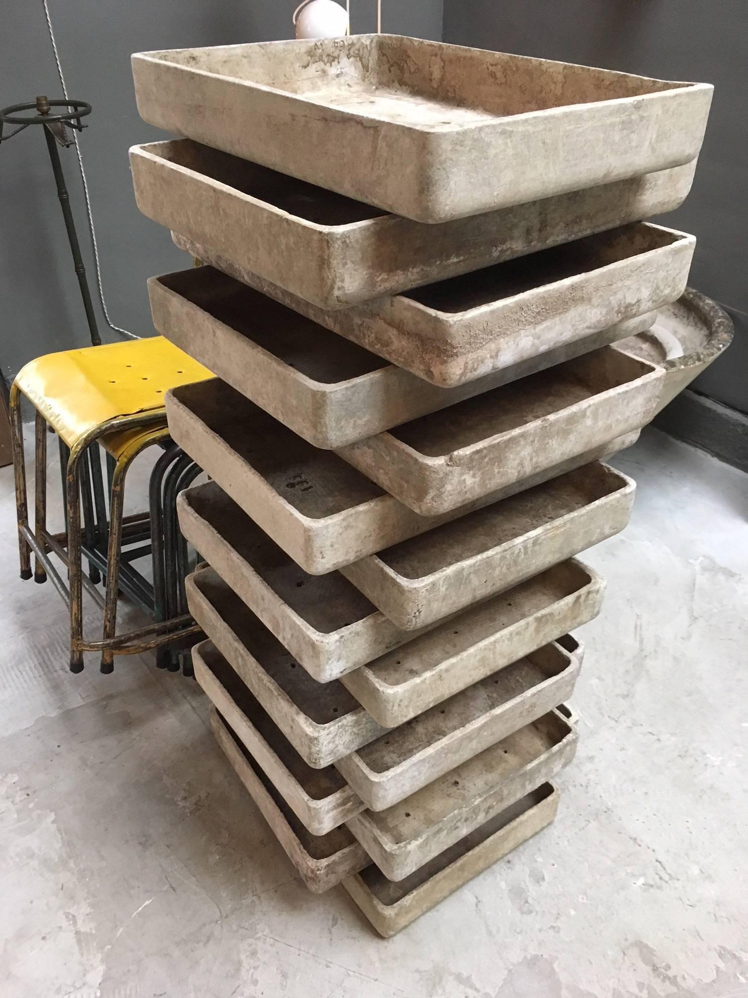 Willy Guhl Rectangular Planters In Excellent Condition For Sale In Los Angeles, CA
