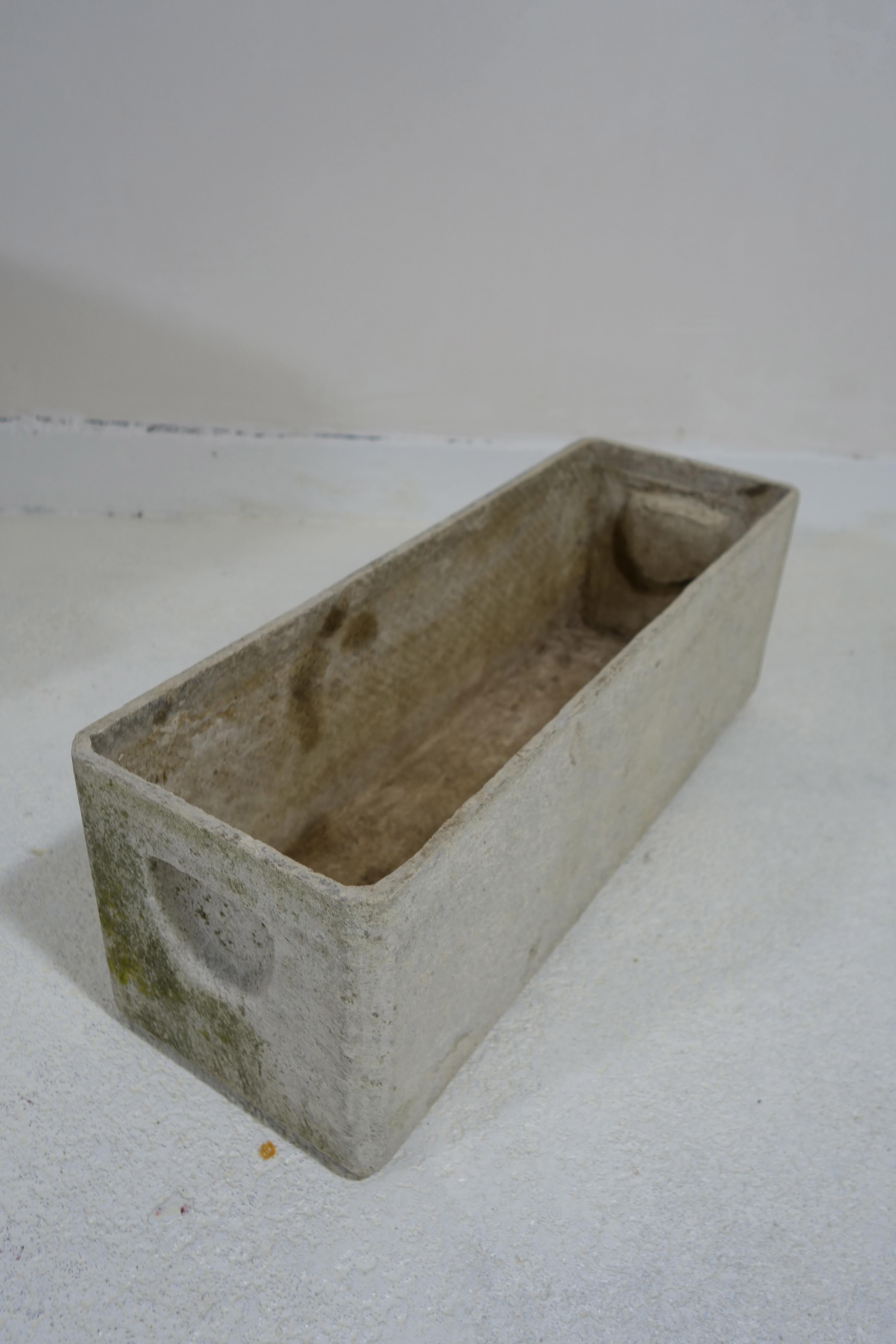20th Century Willy Guhl Rectangular Swiss Midcentury Planter for Eternit