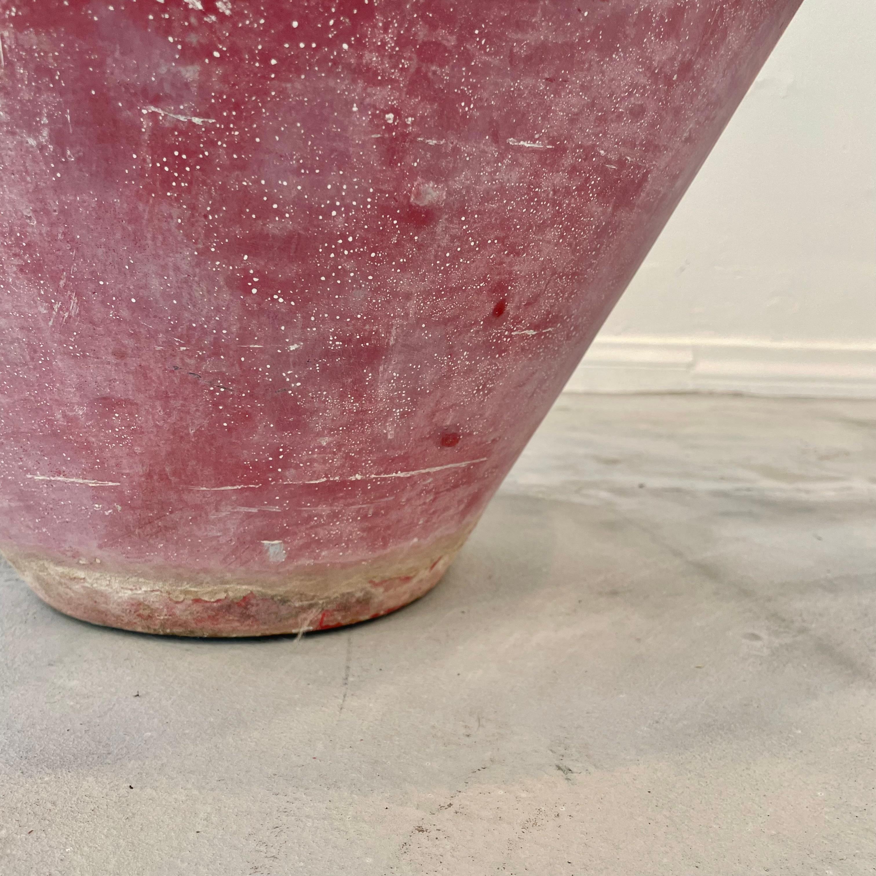 Willy Guhl Red Concrete Cone Flower Pot, 1960s Switzerland For Sale 8