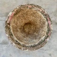 Willy Guhl Red Concrete Cone Flower Pot, 1960s Switzerland