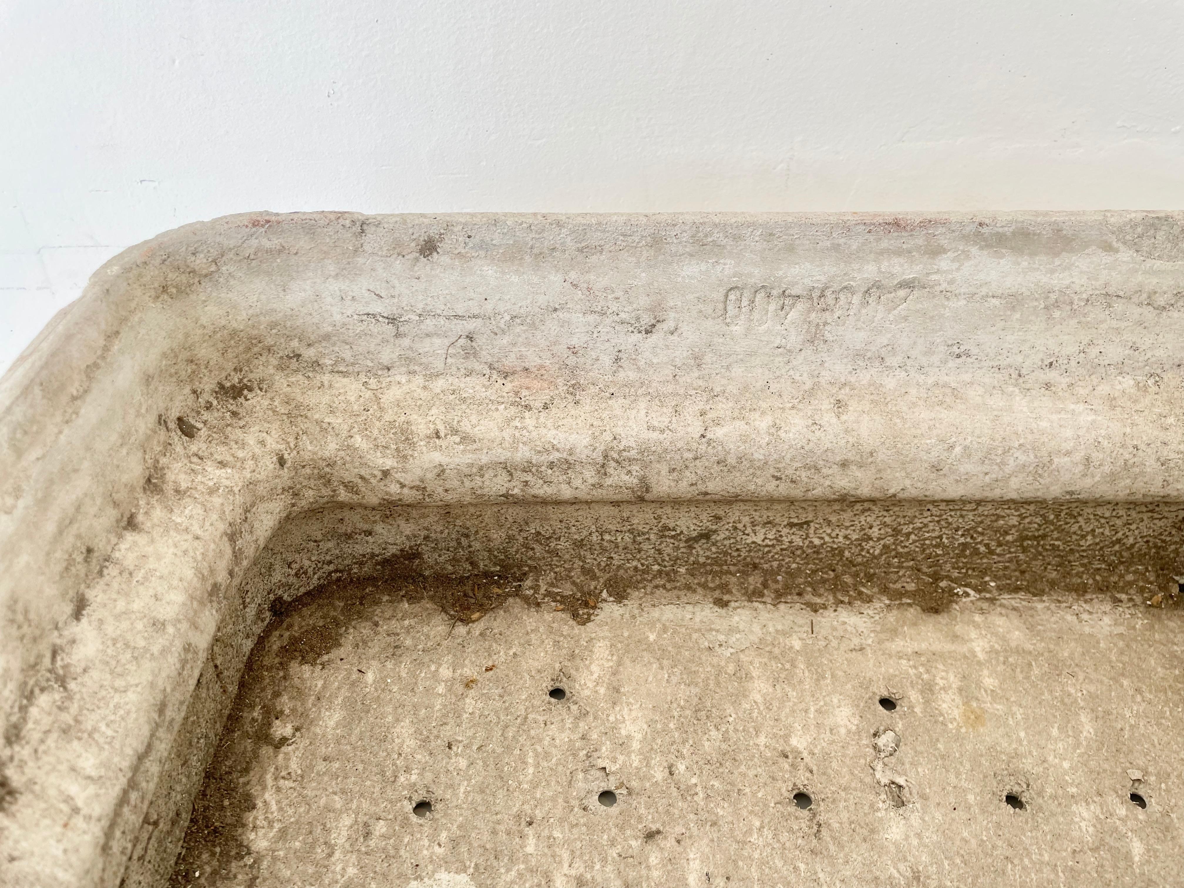 Mid-20th Century Willy Guhl Ridged Box Planter