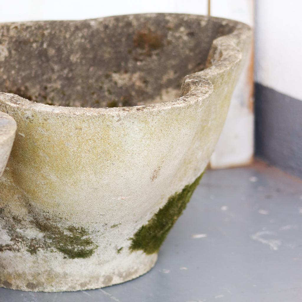 Willy Guhl Scalloped Concrete Planters For Sale 2