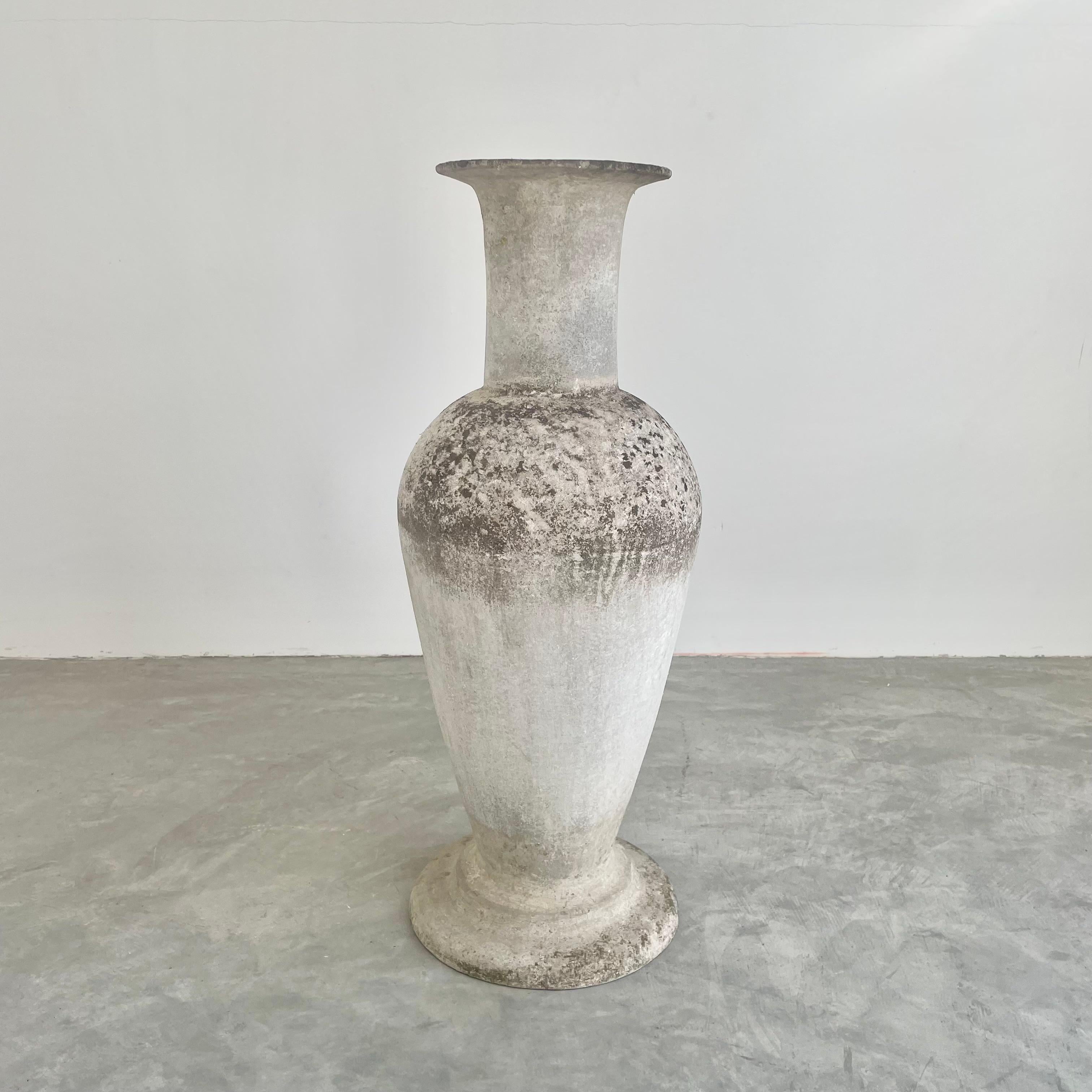 Cement Willy Guhl Sculptural Concrete Vase, 1960s Switzerland For Sale