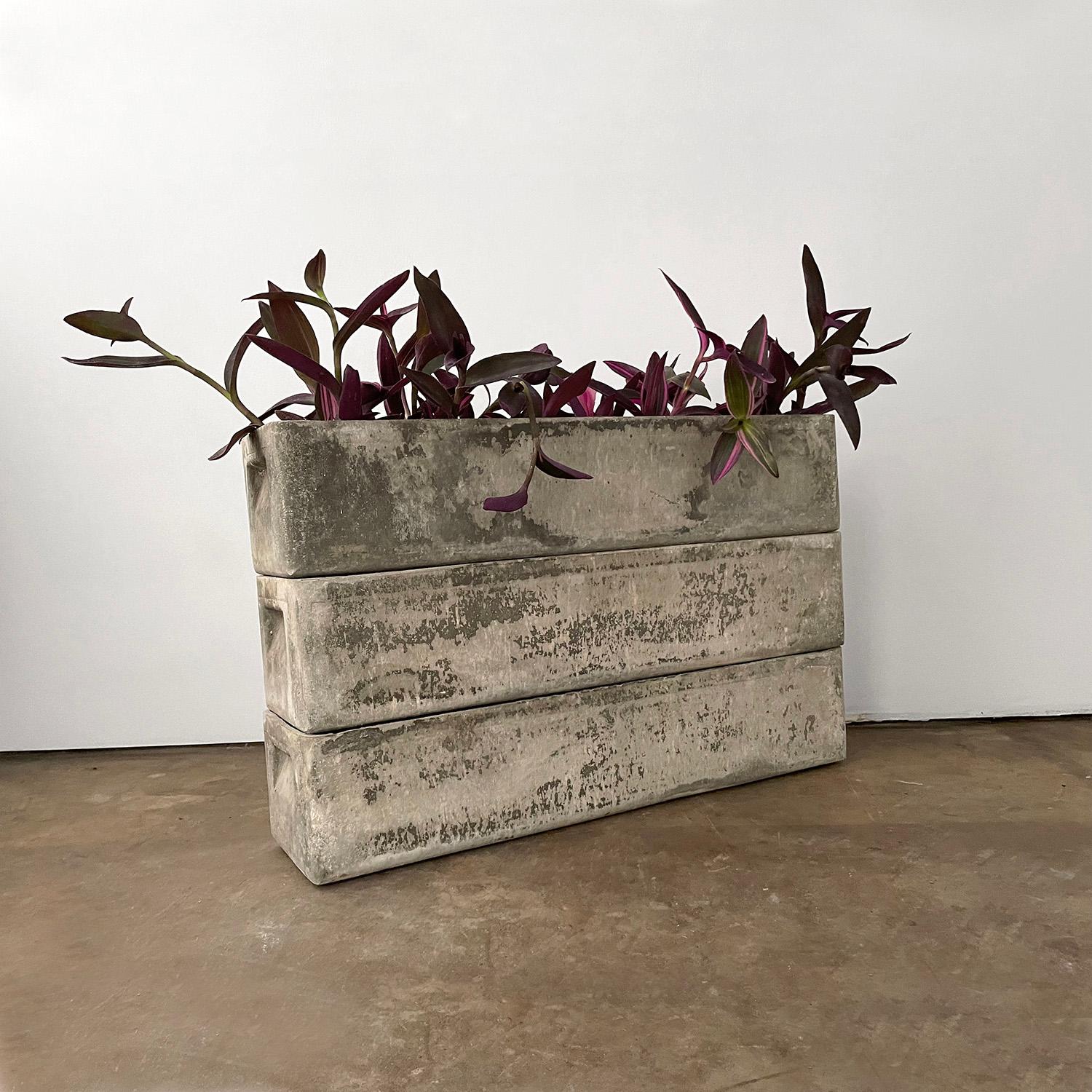 Willy Guhl Set of 3 Rectangle Planters In Good Condition In Los Angeles, CA