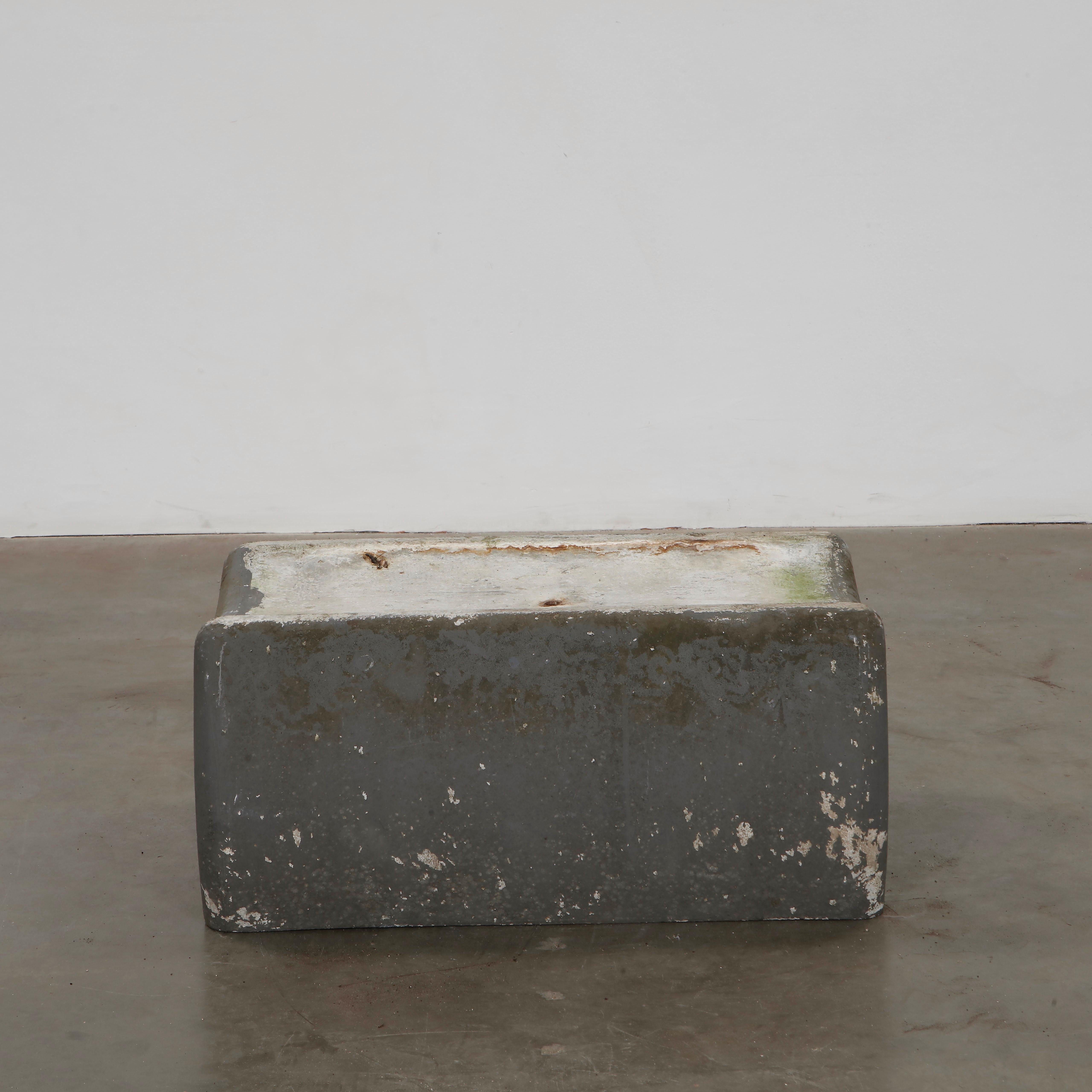 Willy Guhl, Small Grey Bench Planter, 1960s For Sale 4
