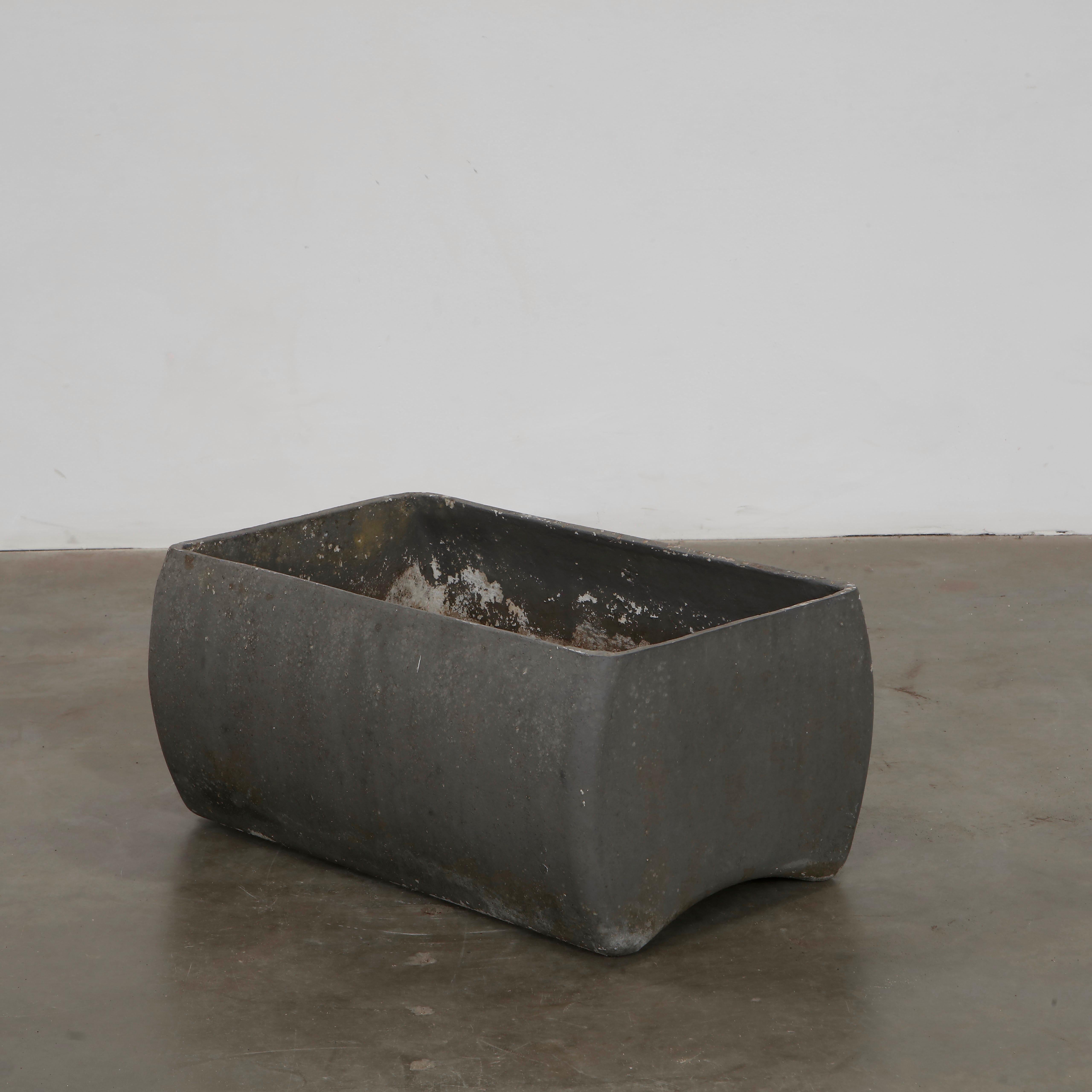 Mid-20th Century Willy Guhl, Small Grey Bench Planter, 1960s For Sale