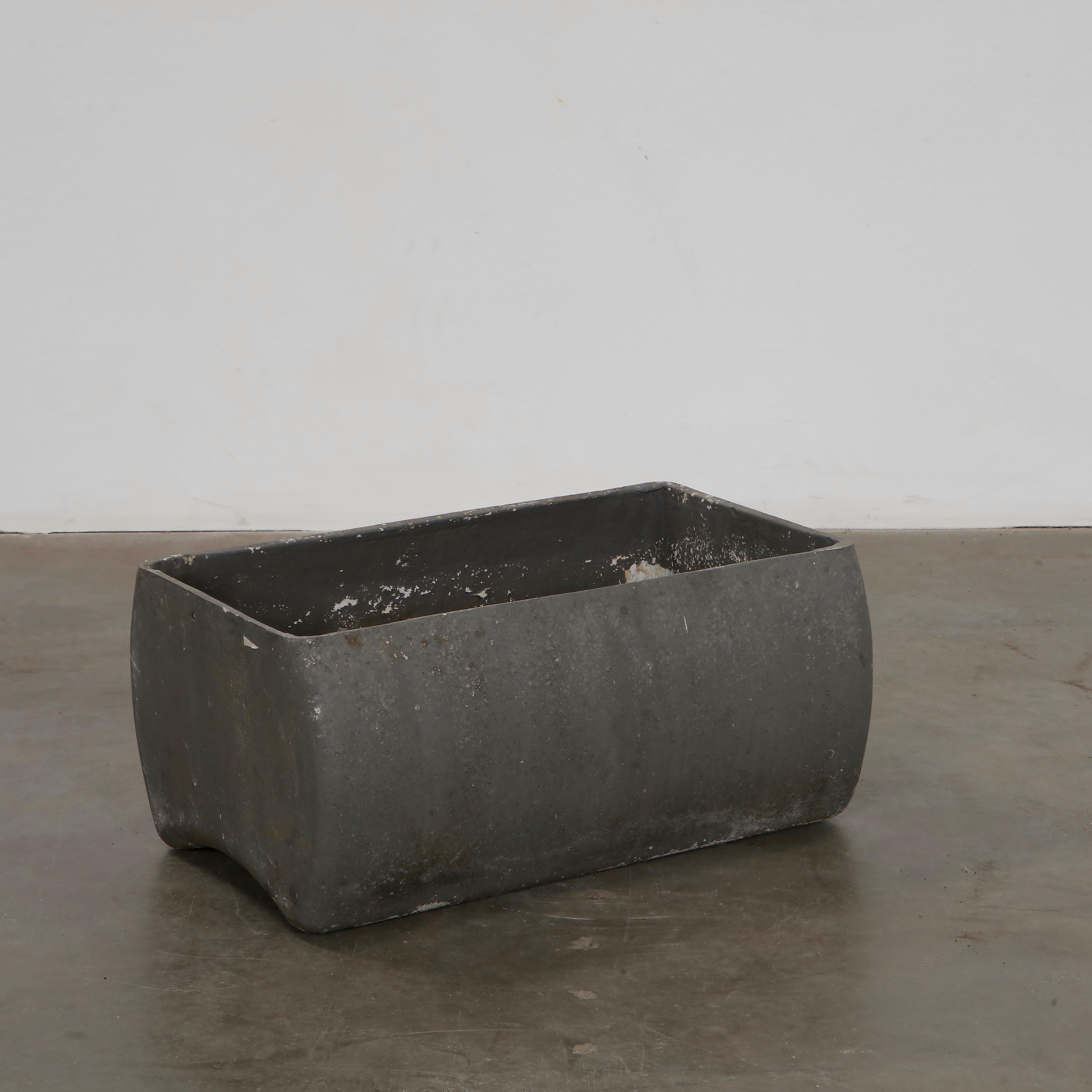 Willy Guhl, Small Grey Bench Planter, 1960s For Sale 1
