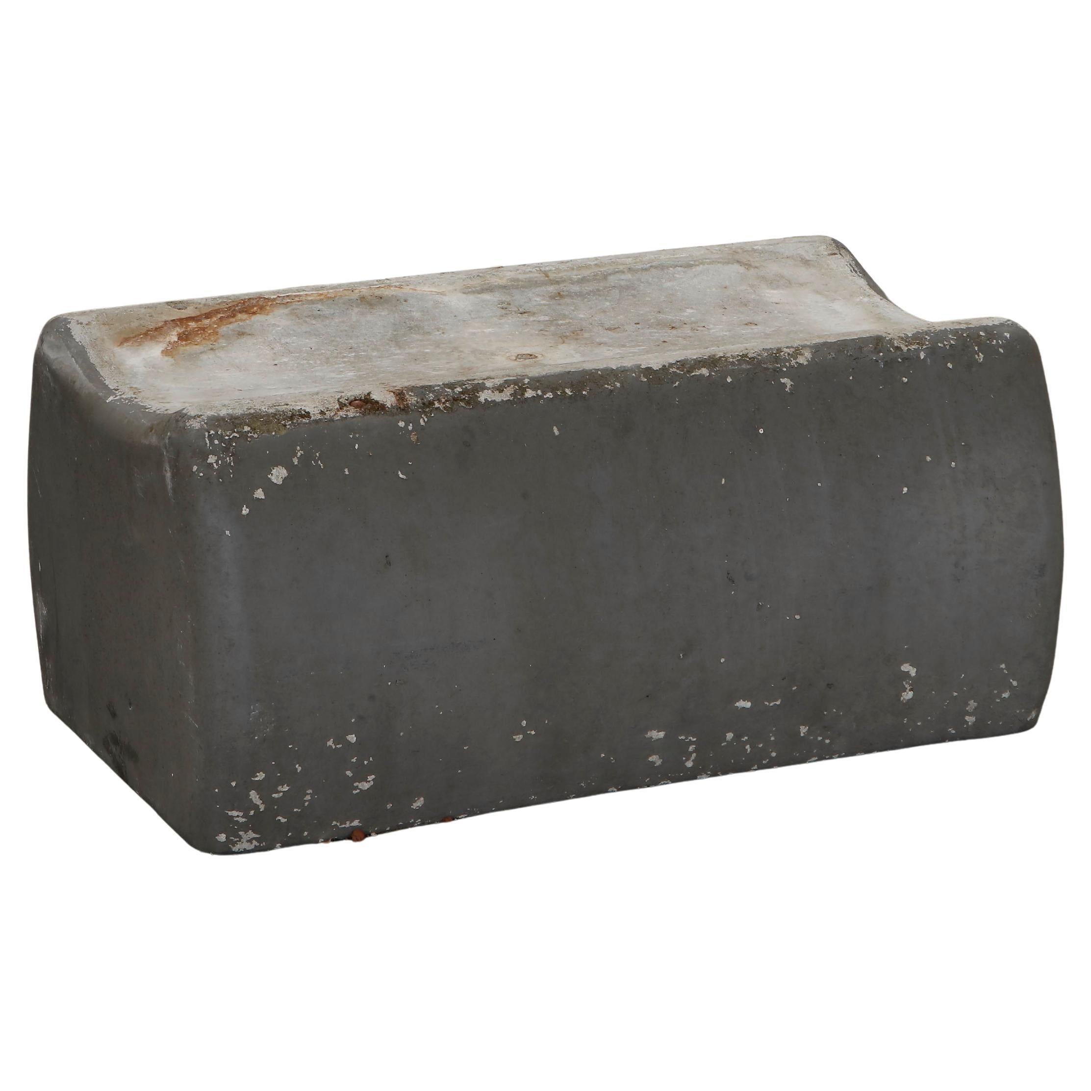 Willy Guhl, Small Grey Bench Planter, 1960s