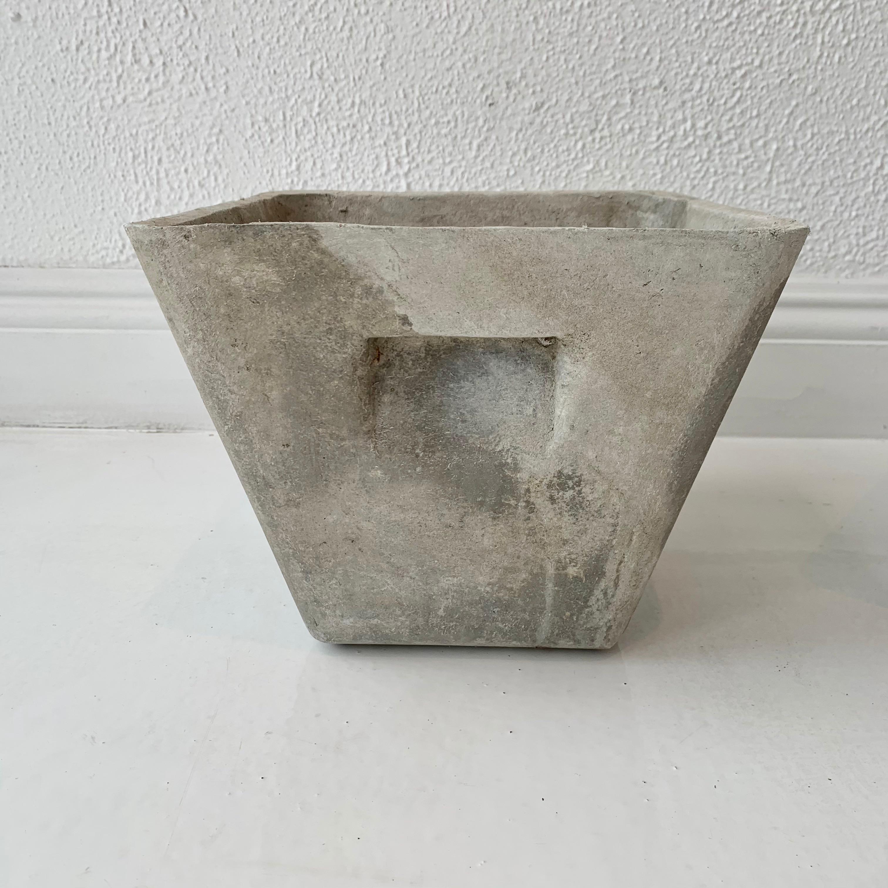 Willy Guhl Square Flower Pot In Good Condition For Sale In Los Angeles, CA