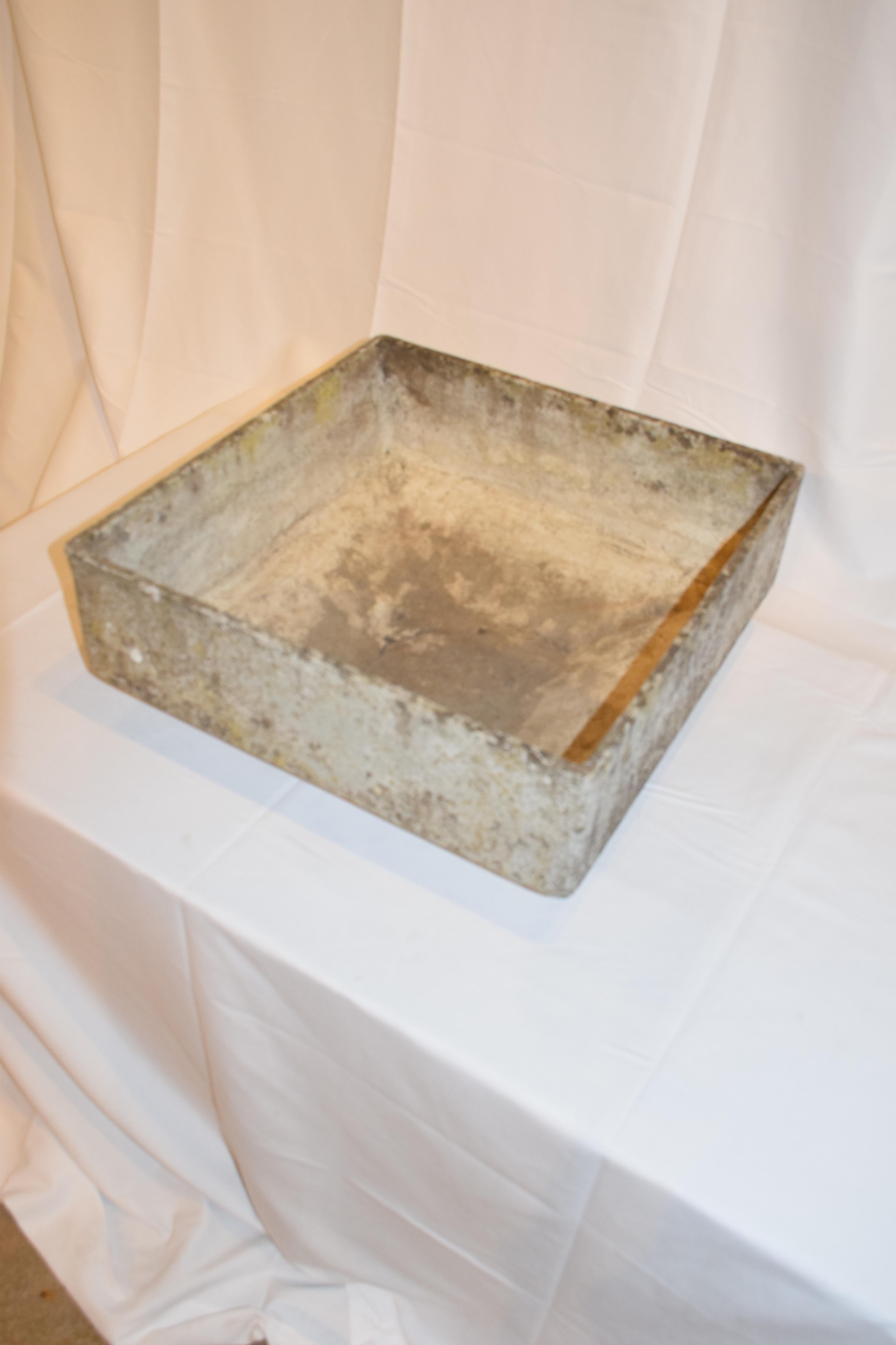 Swiss Willy Guhl Square Planter, Mid-20th Century