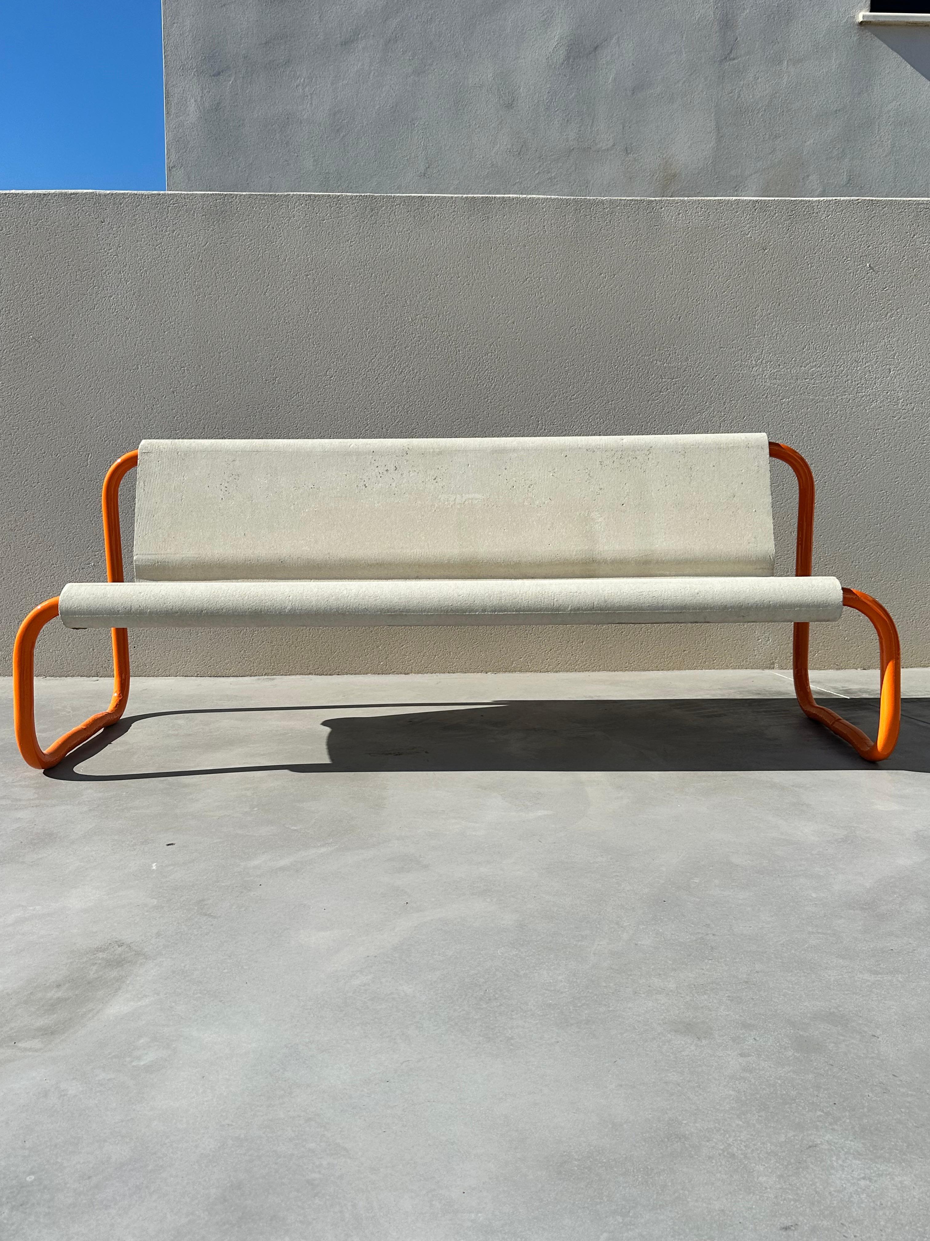 floating concrete bench seat