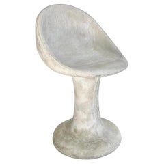 Willy Guhl Style Concrete Tulip Chair, for Cristina