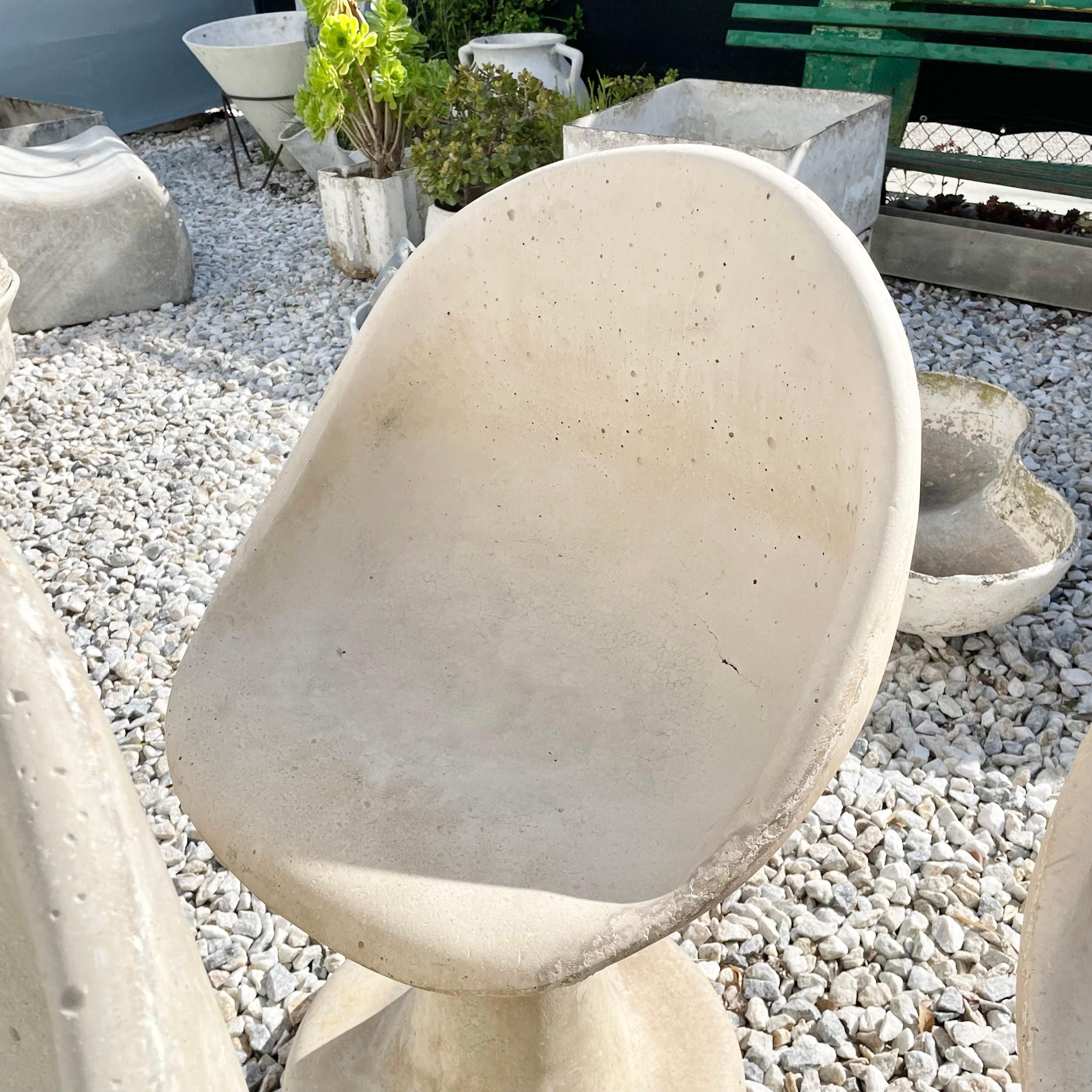 Willy Guhl Style Concrete Tulip Chairs, 1970s USA For Sale 3