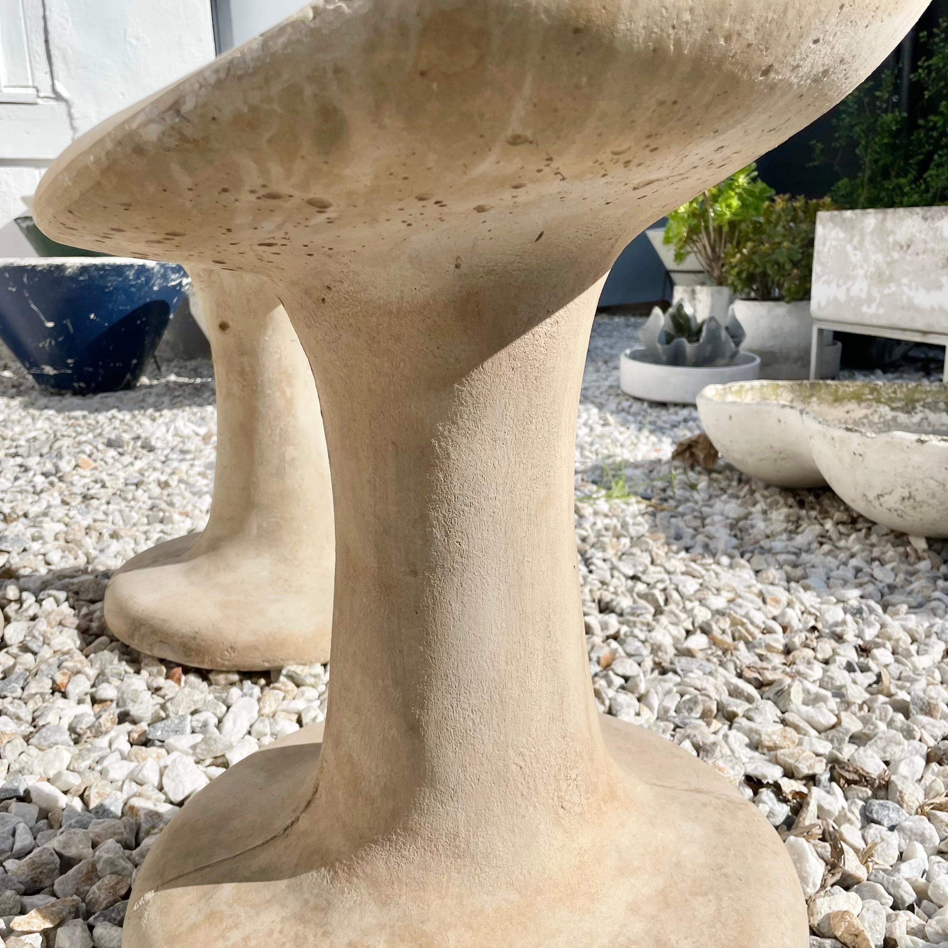 Willy Guhl Style Concrete Tulip Chairs, 1970s USA For Sale 13