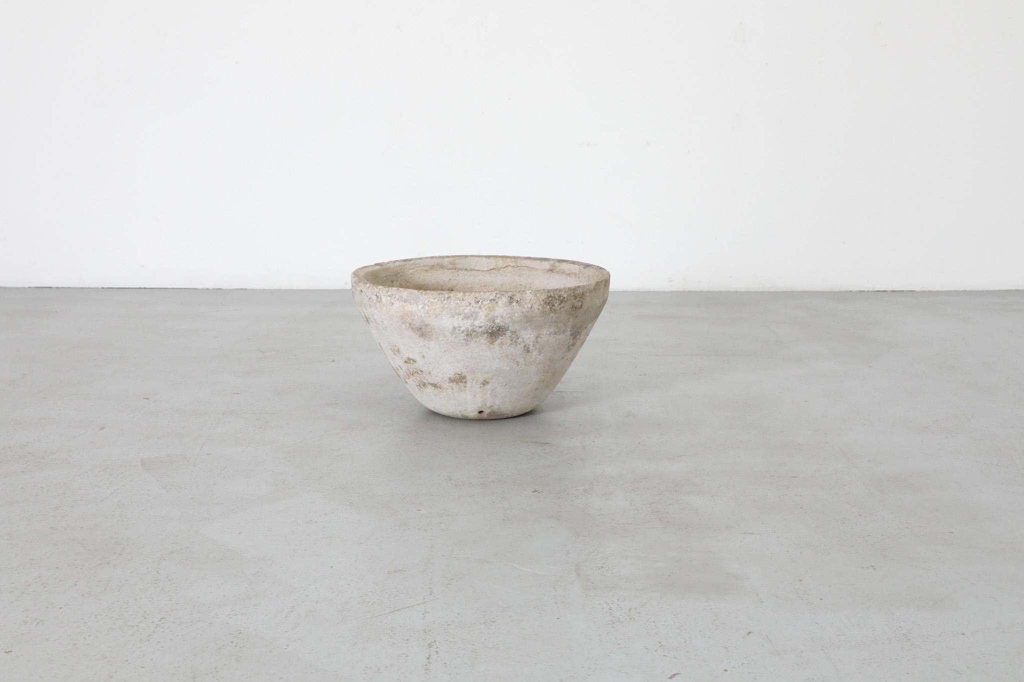 Cement Willy Guhl Style Conical Planter by JM
