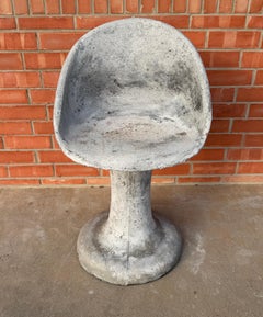Willy Guhl Style Sculptural Concrete Garden Chair