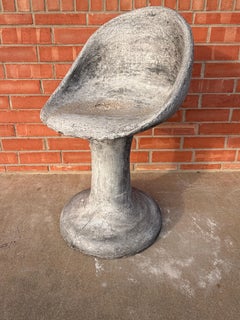 Willy Guhl Style Sculptural Concrete Garden Chair