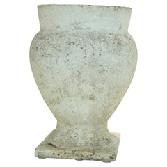Willy Guhl Style White Painted Urn