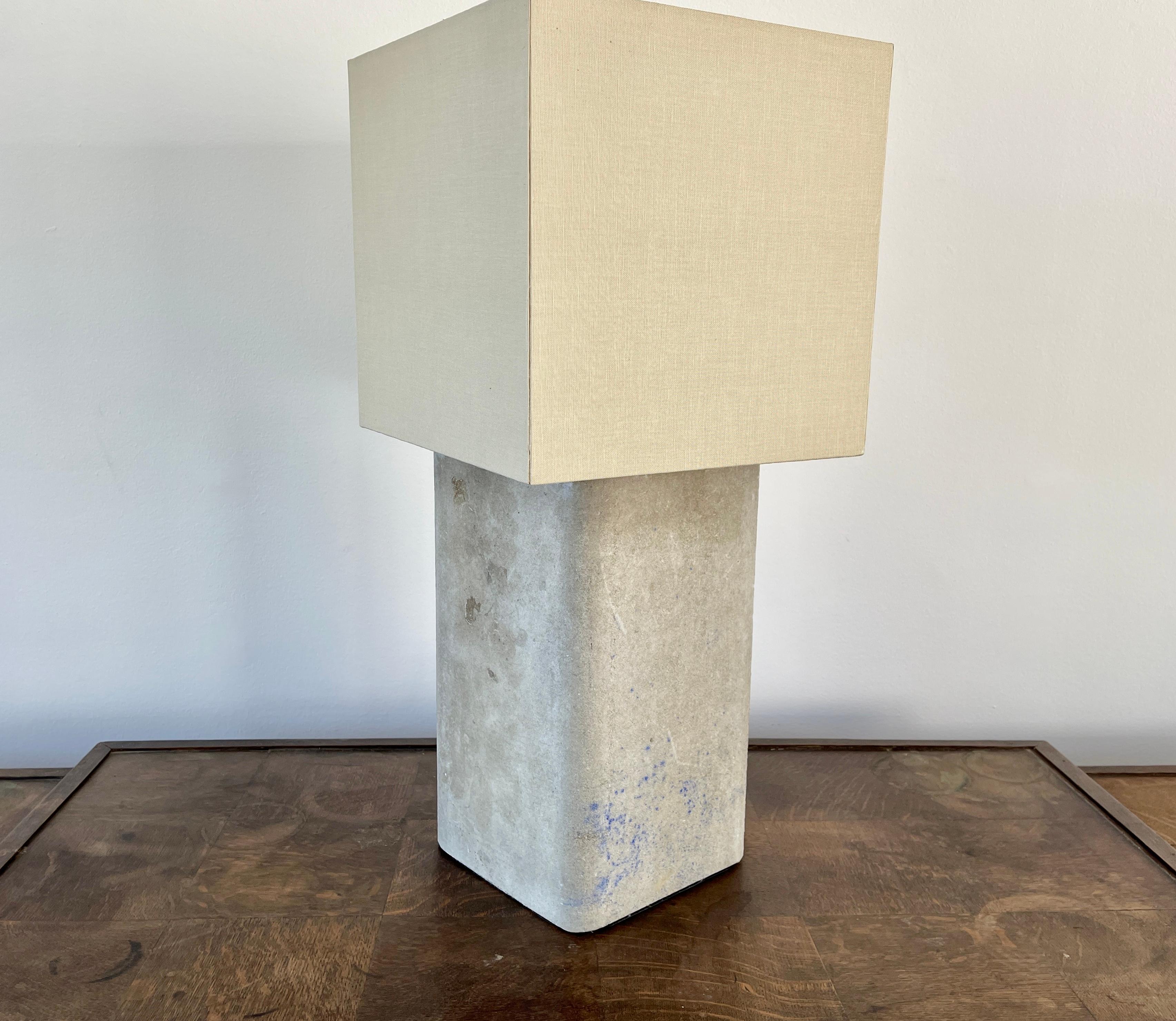 Cement Willy Guhl Table Lamp For Sale