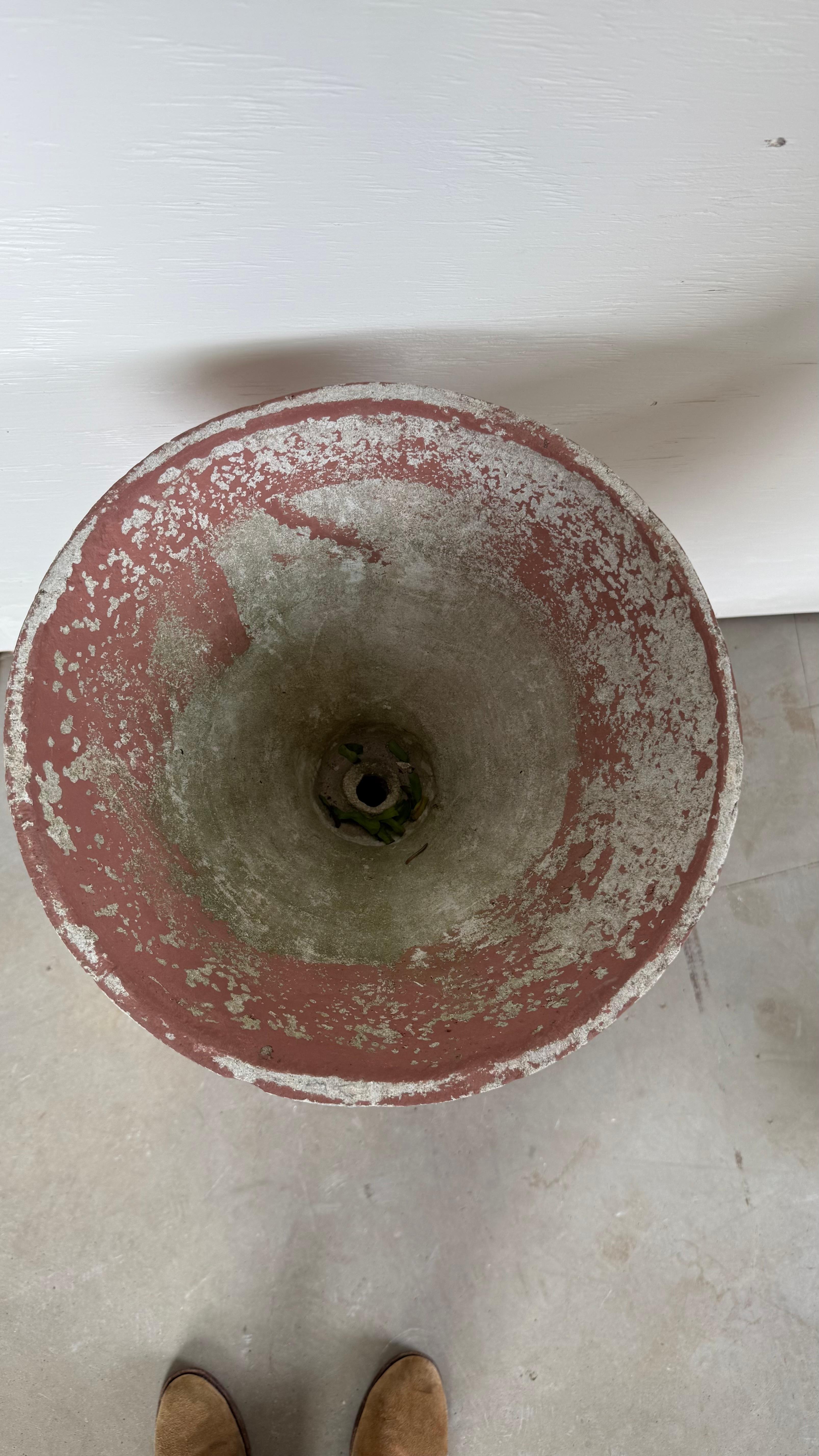 Mid-Century moderno Fioriera Diabolo dipinta in terracotta Willy Guhl in vendita