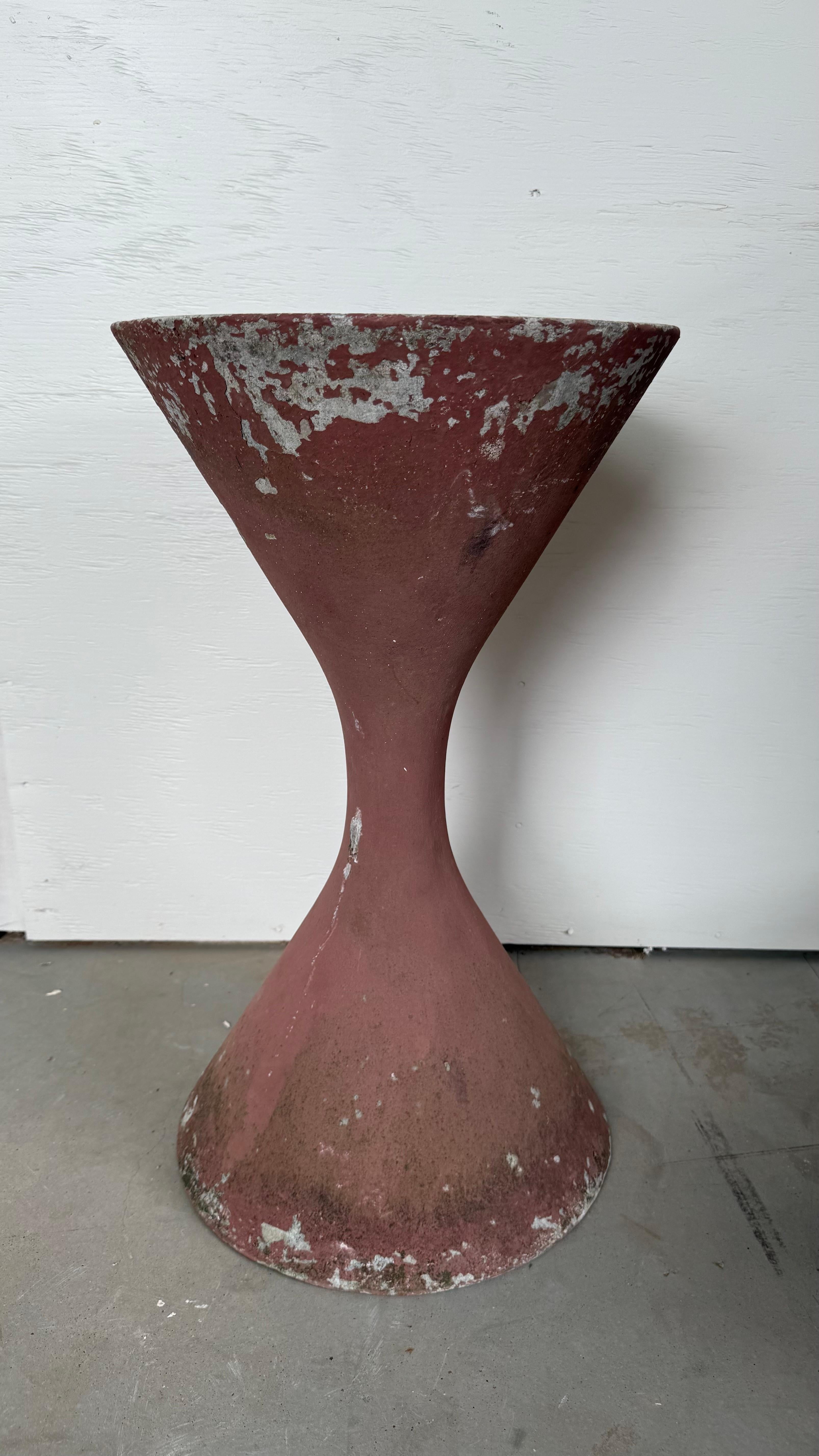 Svizzero Fioriera Diabolo dipinta in terracotta Willy Guhl in vendita