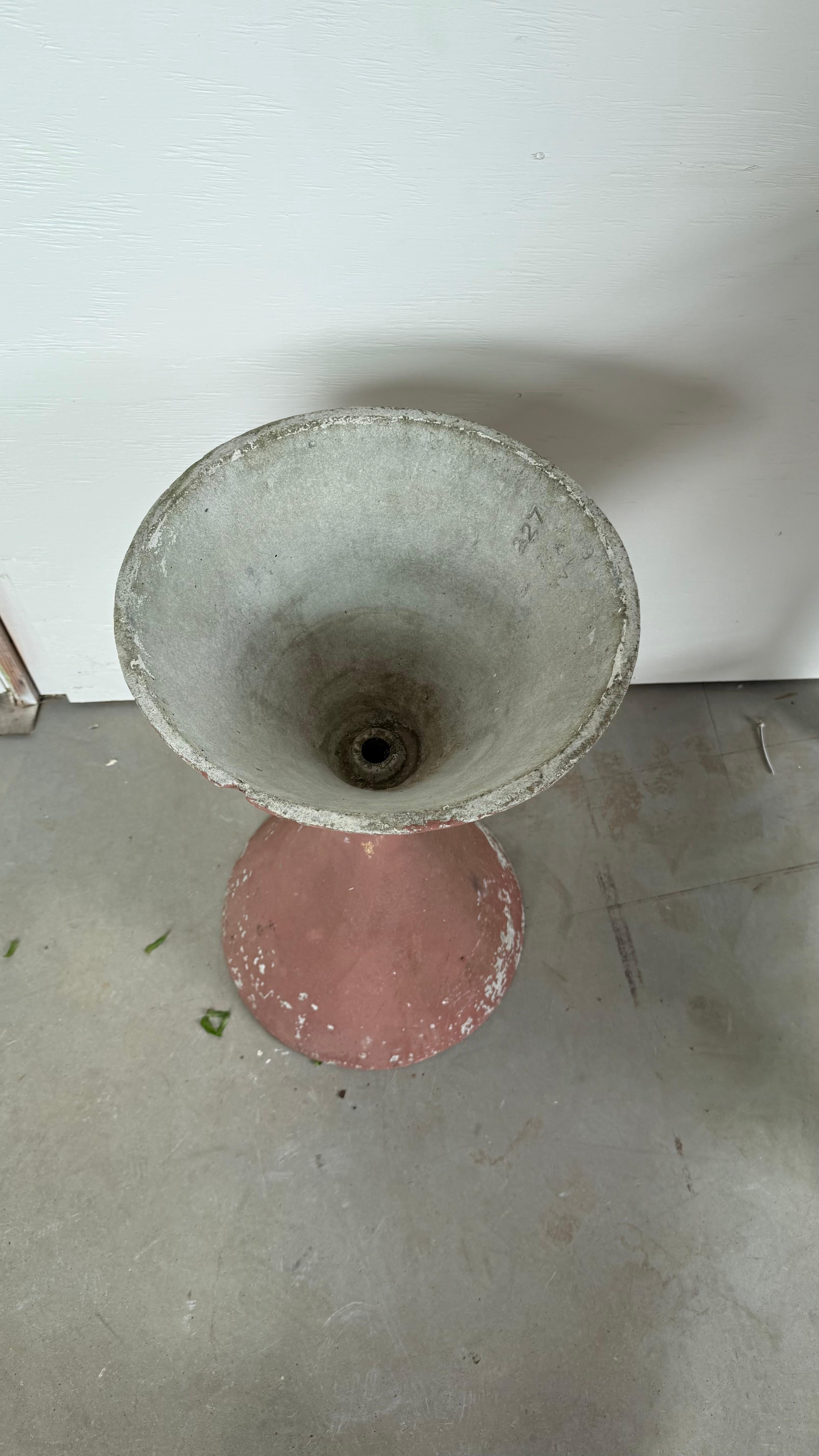 Fioriera Diabolo dipinta in terracotta Willy Guhl in vendita 1