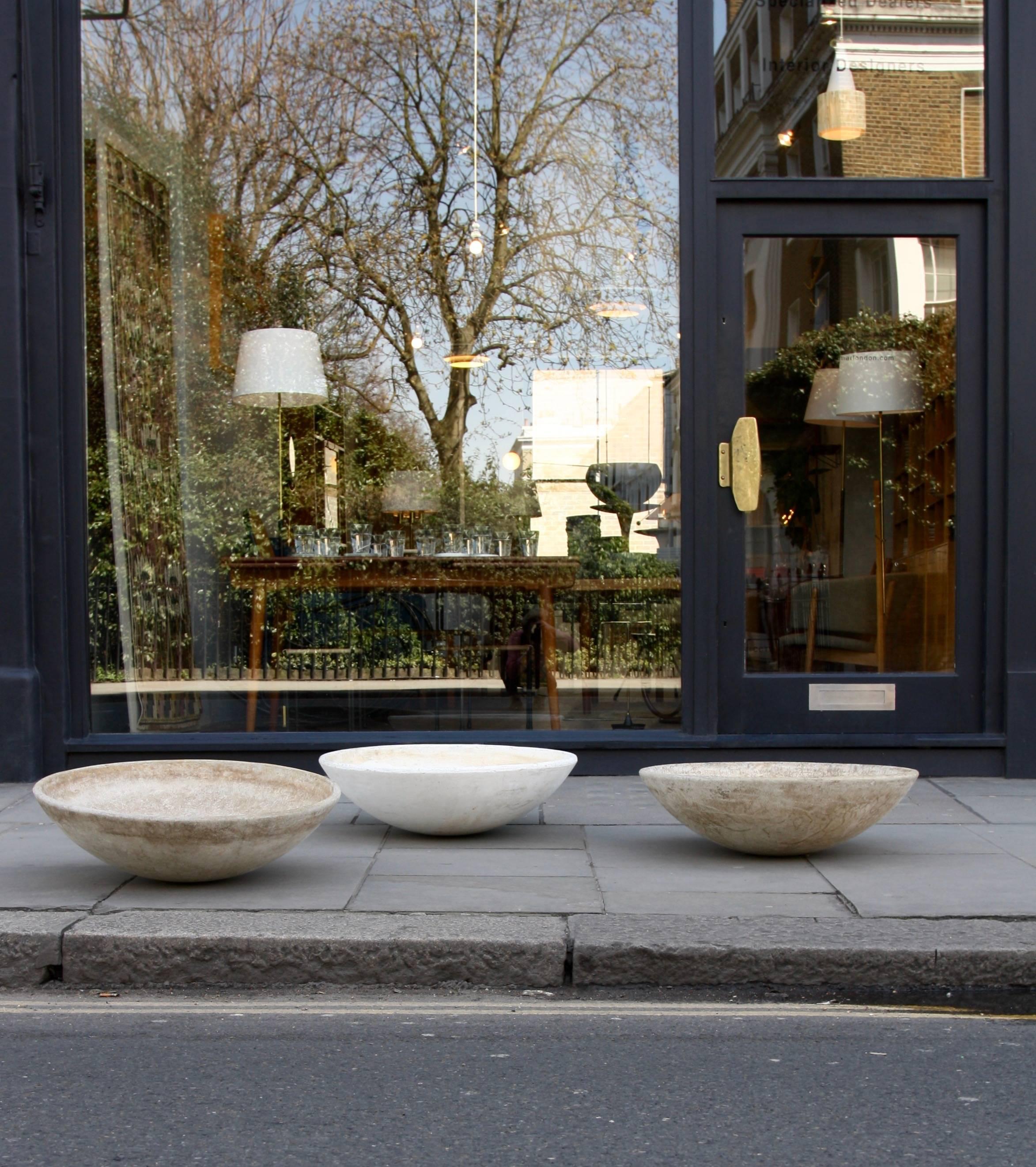 Willy Guhl Trio of Large Vintage Modernist 1950s Concrete Planters by Eternit In Good Condition In London, GB