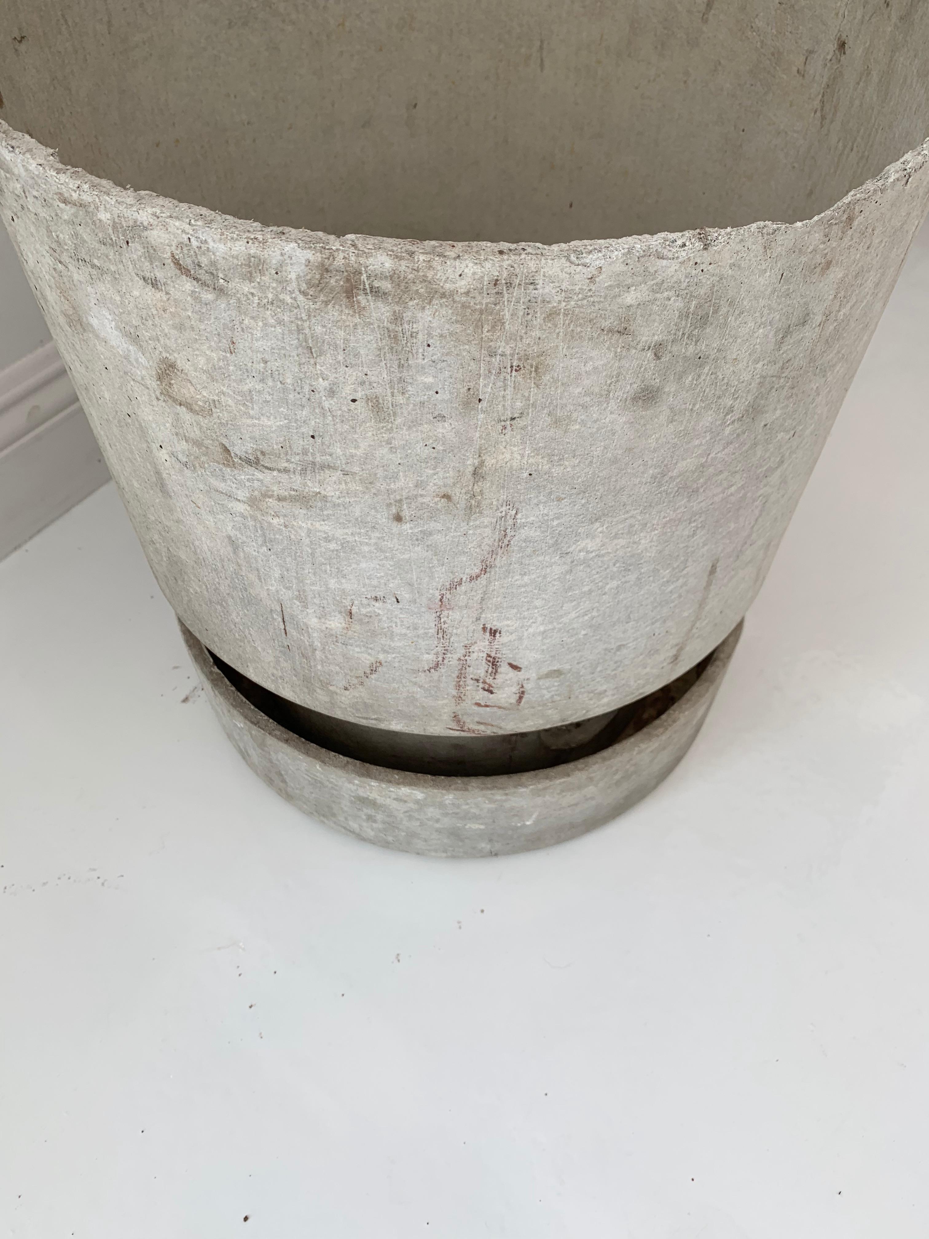 Concrete Willy Guhl Two-Piece Flower Pot For Sale