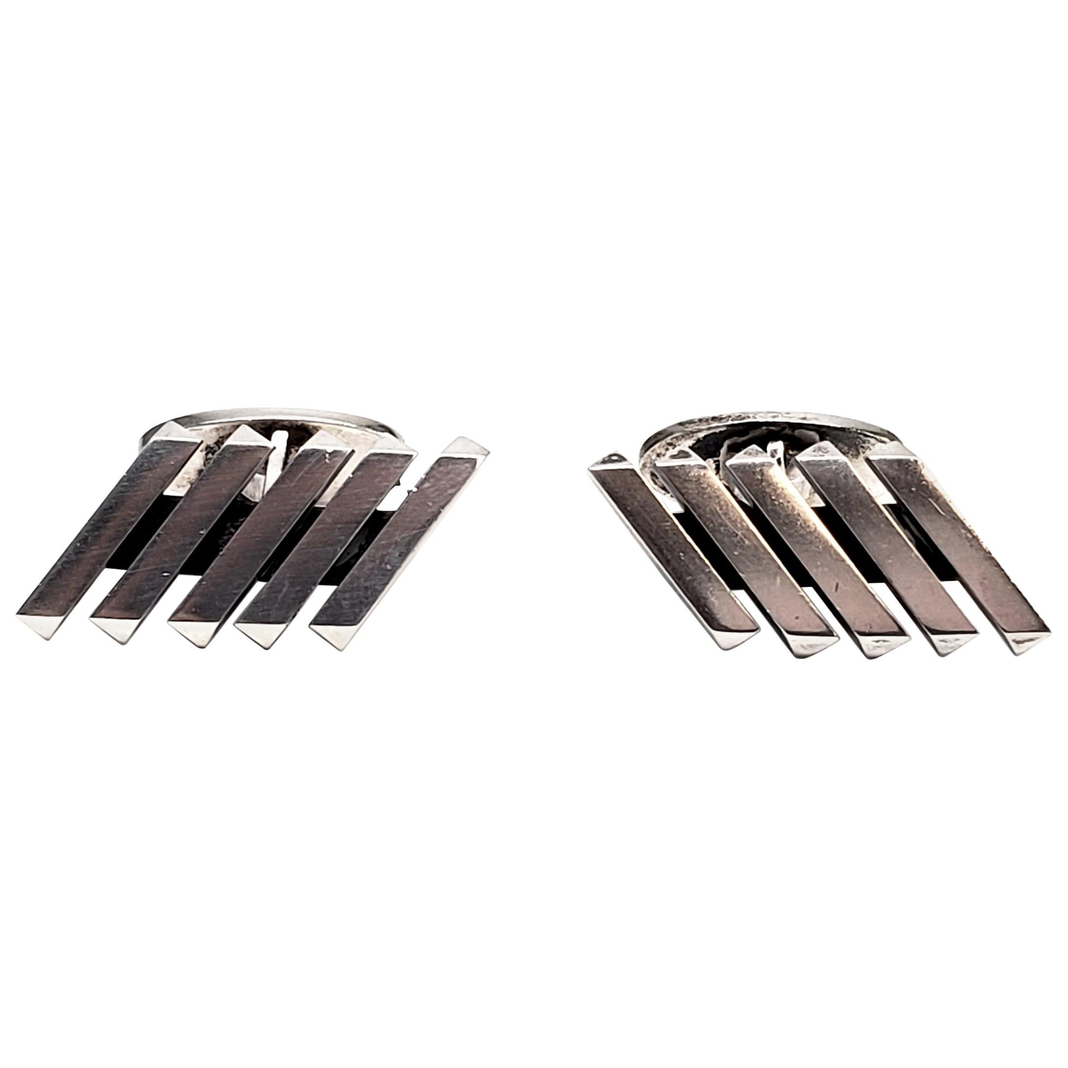Willy Jacob Krogmar 'WKR' Sterling Silver Cuff Links For Sale