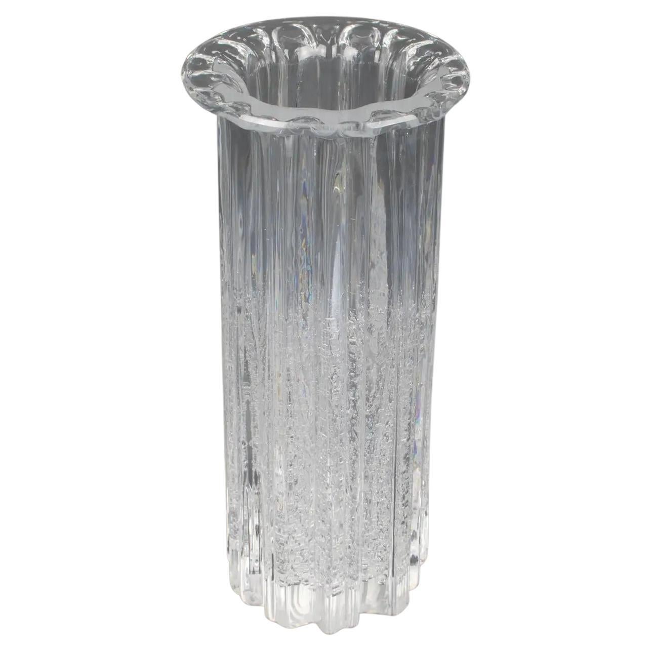 Willy Johansson for Hadeland Norway Art-Glass "Atlantic" Tall Vase For Sale
