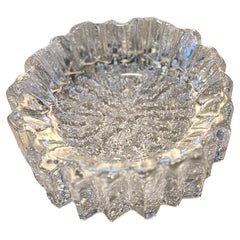 Willy Johansson Hadeland Norway Nautilus Crystal Glass Bowl