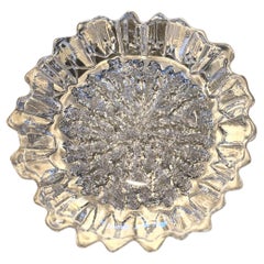 Willy Johansson Hadeland Norway Nautilus Crystal Glass Bowl